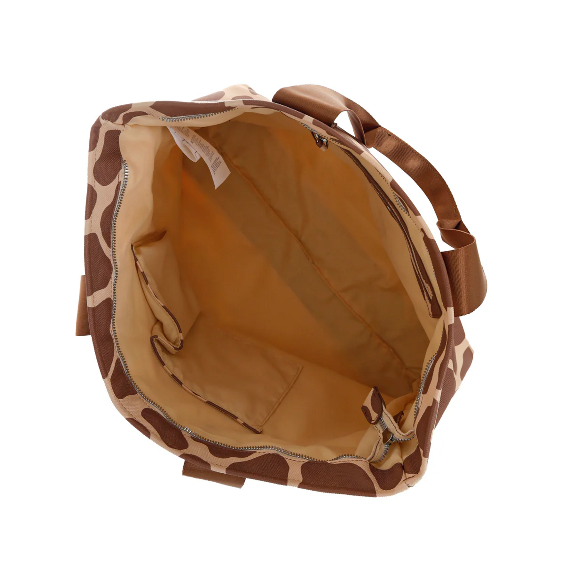 BORSA   SHOPPER  MEDIUM   TESSUTO GOMMATO BROWN KUVE linea ATLANTIS