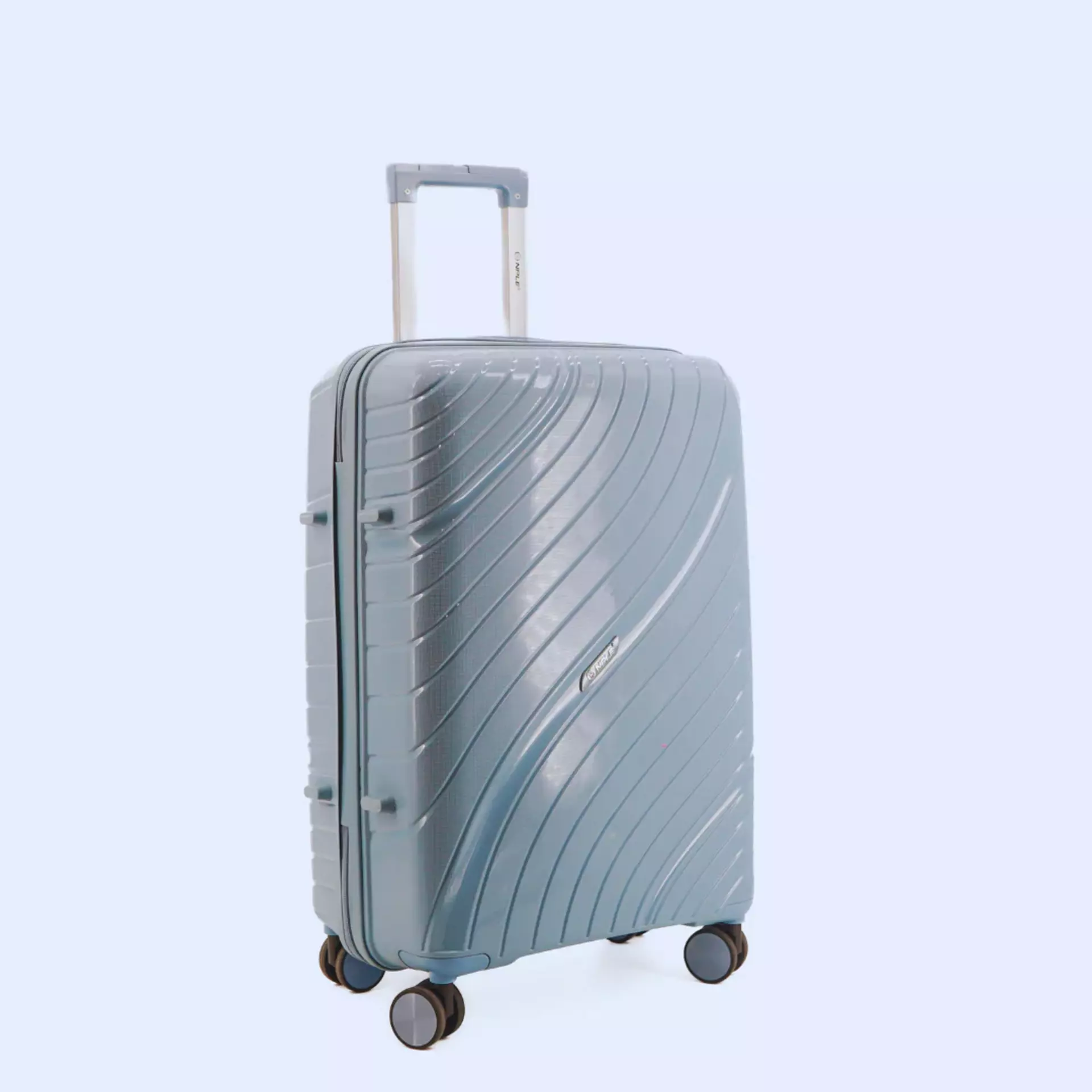 Set 3 trolley grande - medio - cabina- p/c  Azzurro NPLE Linea travel guard pro