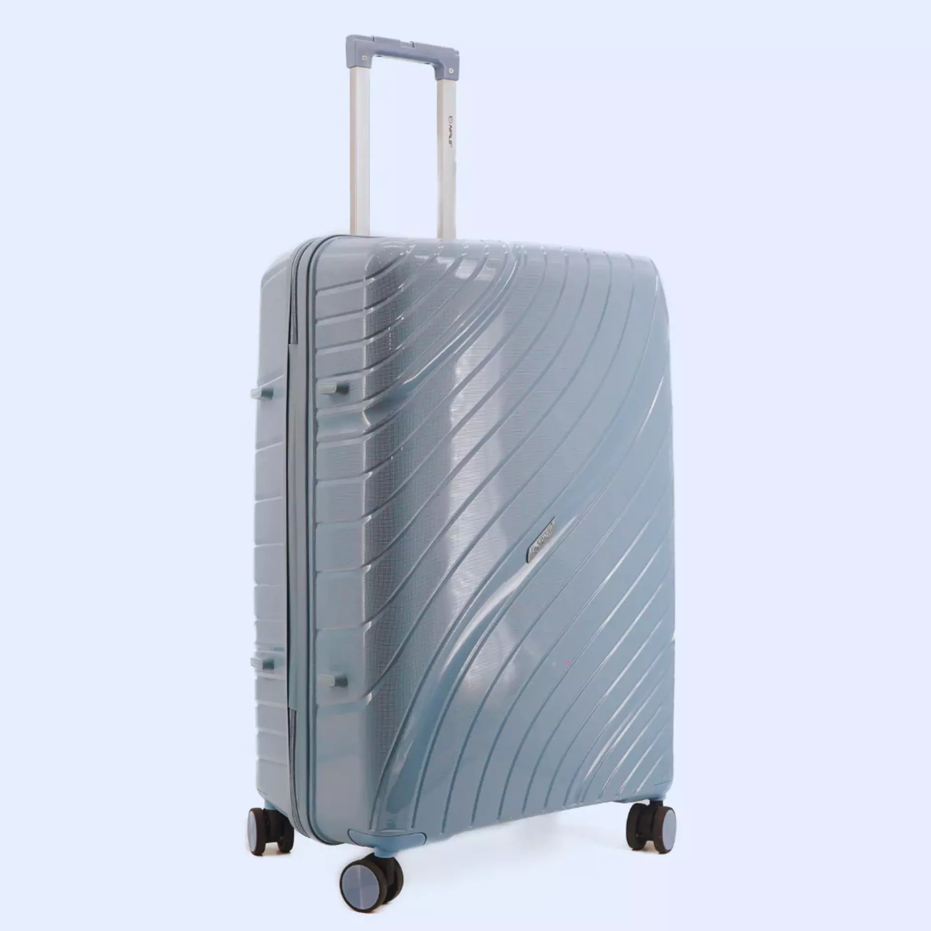 Set 3 trolley grande - medio - cabina- p/c  Azzurro NPLE Linea travel guard pro