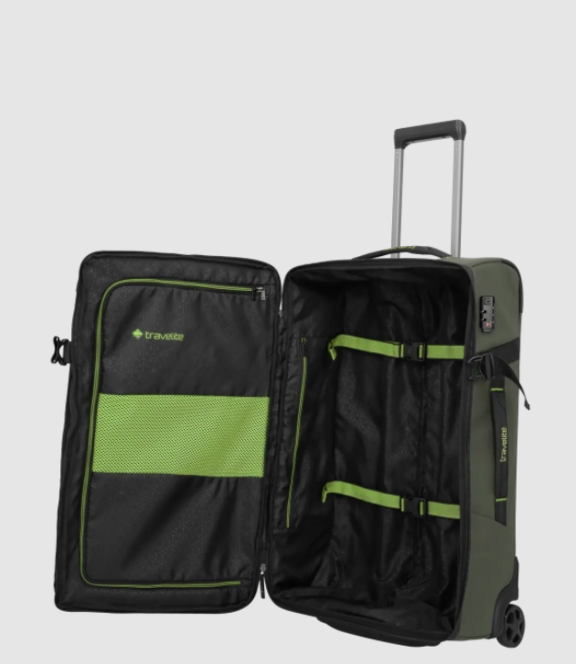 Trolley  medio  2 ruote Khaki TRAVELITE Linea BRIIZE