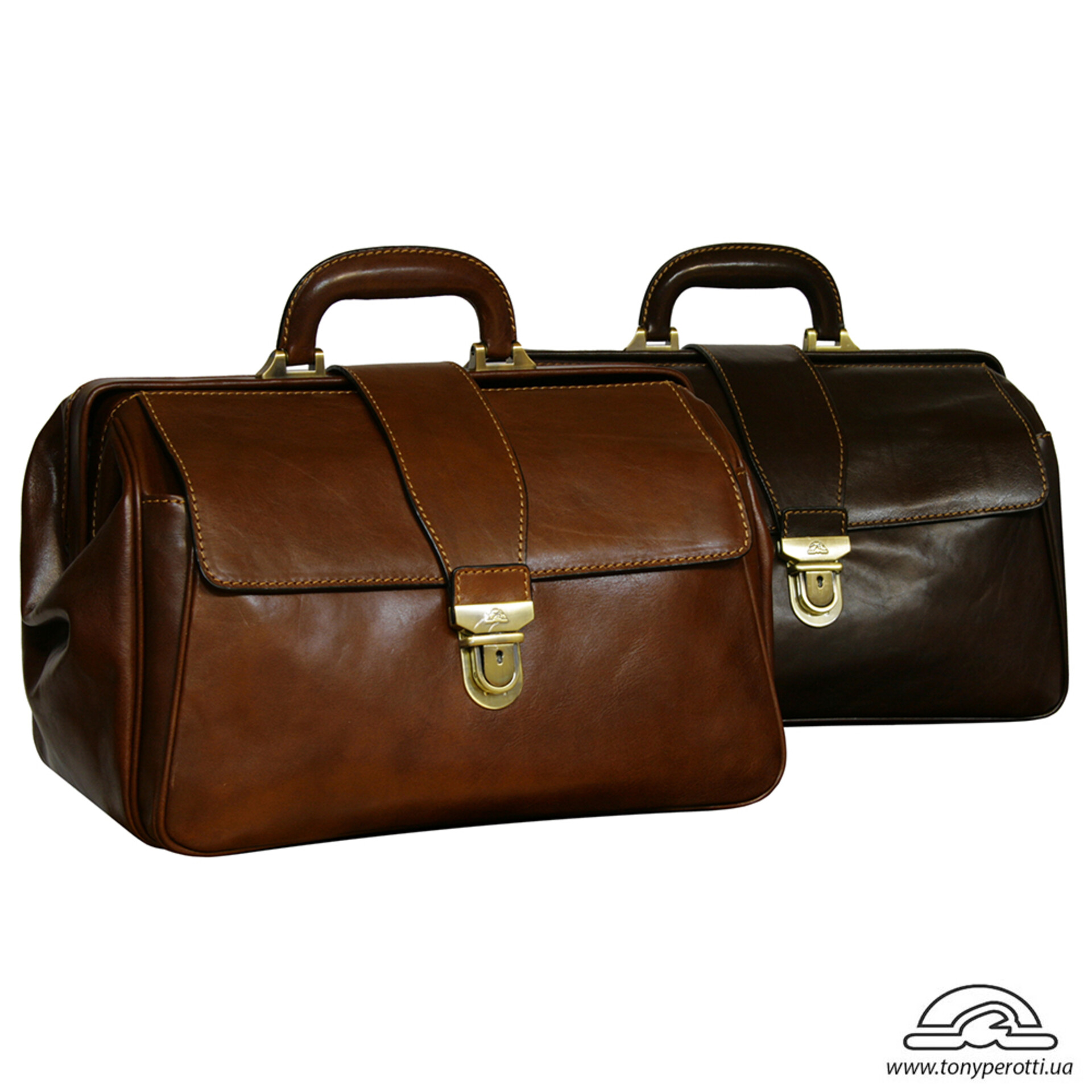 BORSA MEDICO  PELLE COGNAC TONY PEROTTI 8051