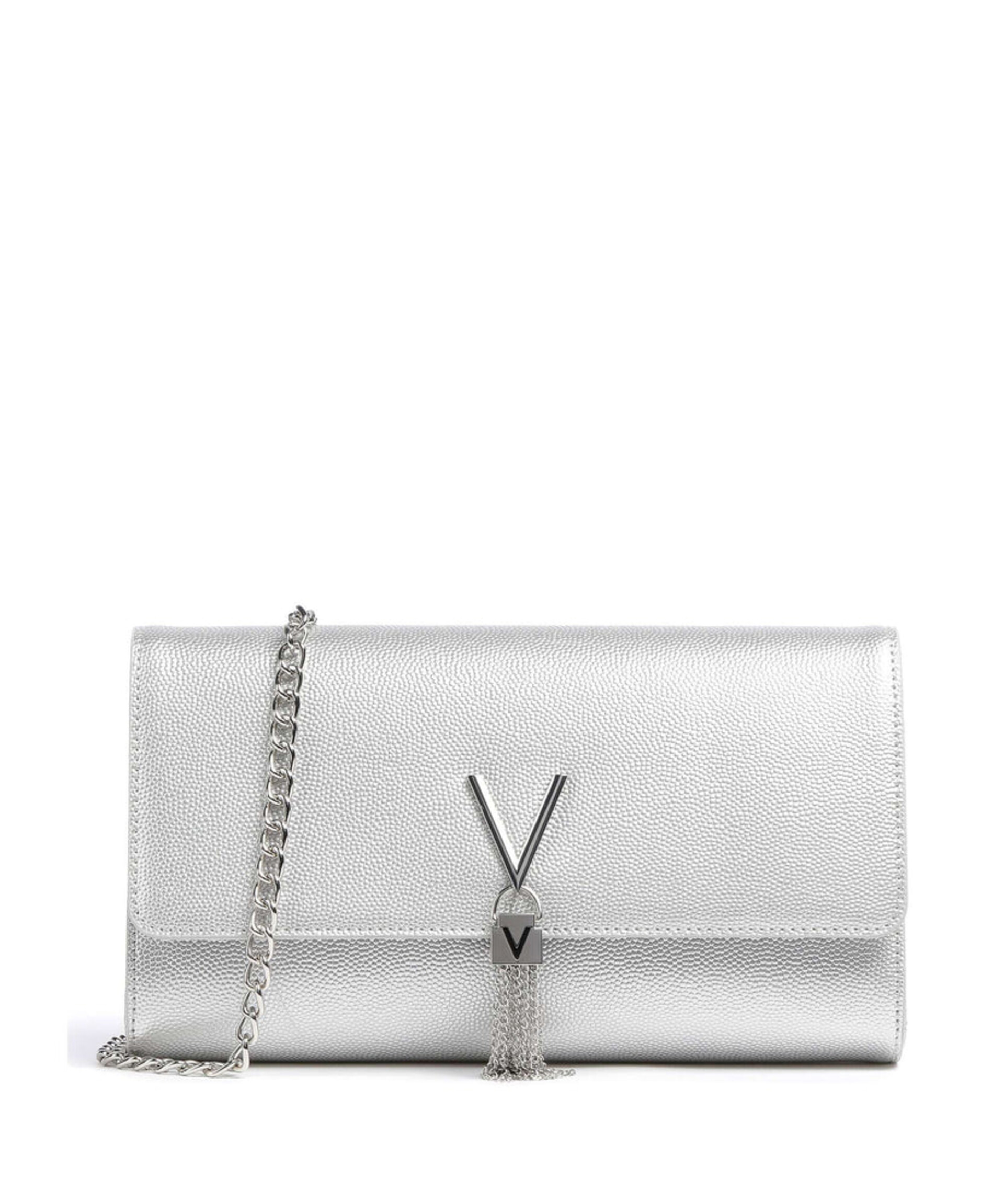 Pochette in grana metalizzata Linea Divina VBS1R401G VALENTINO