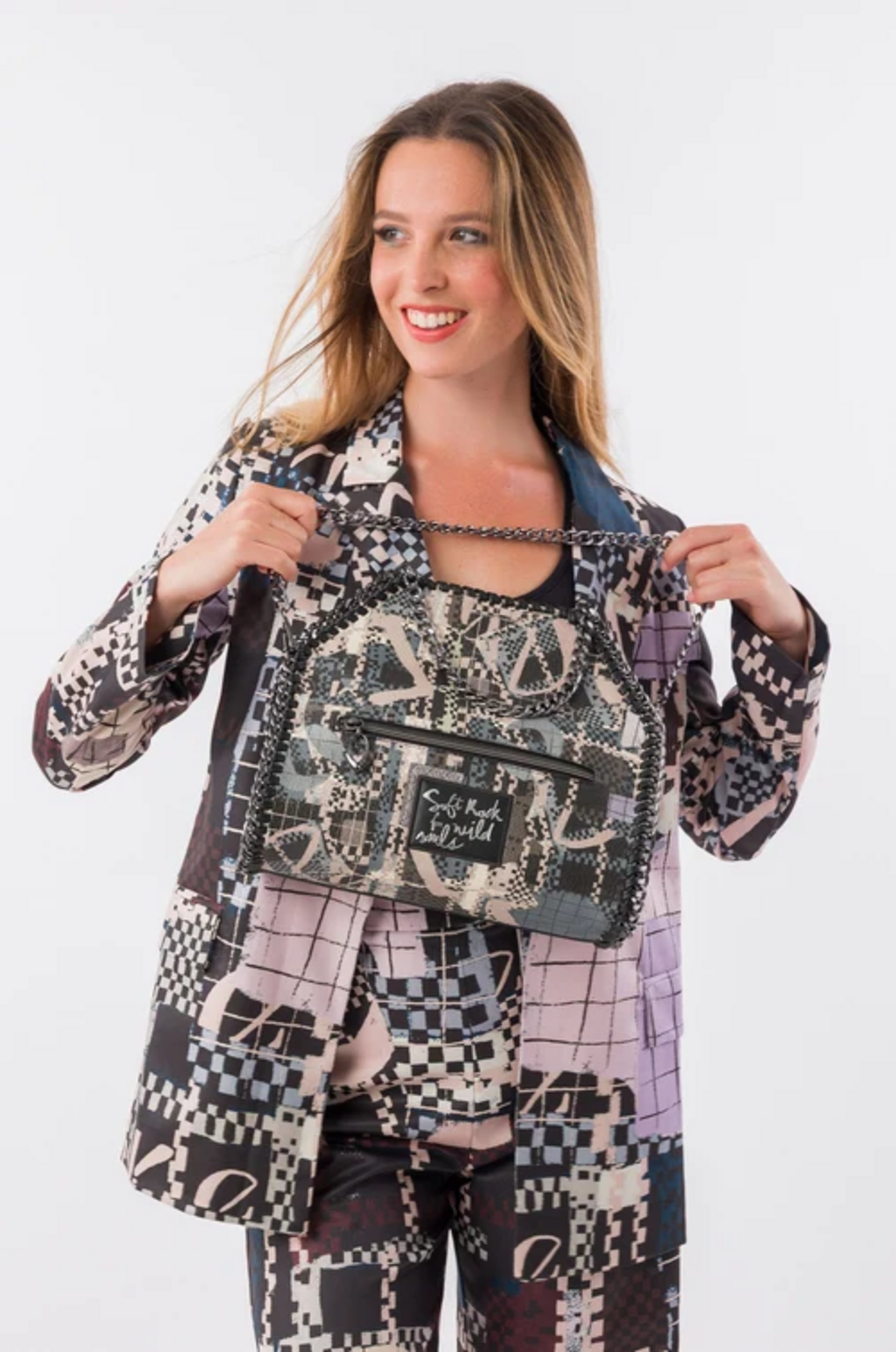BORSA A MANO CON CATENA ANEKKE Linea IRON