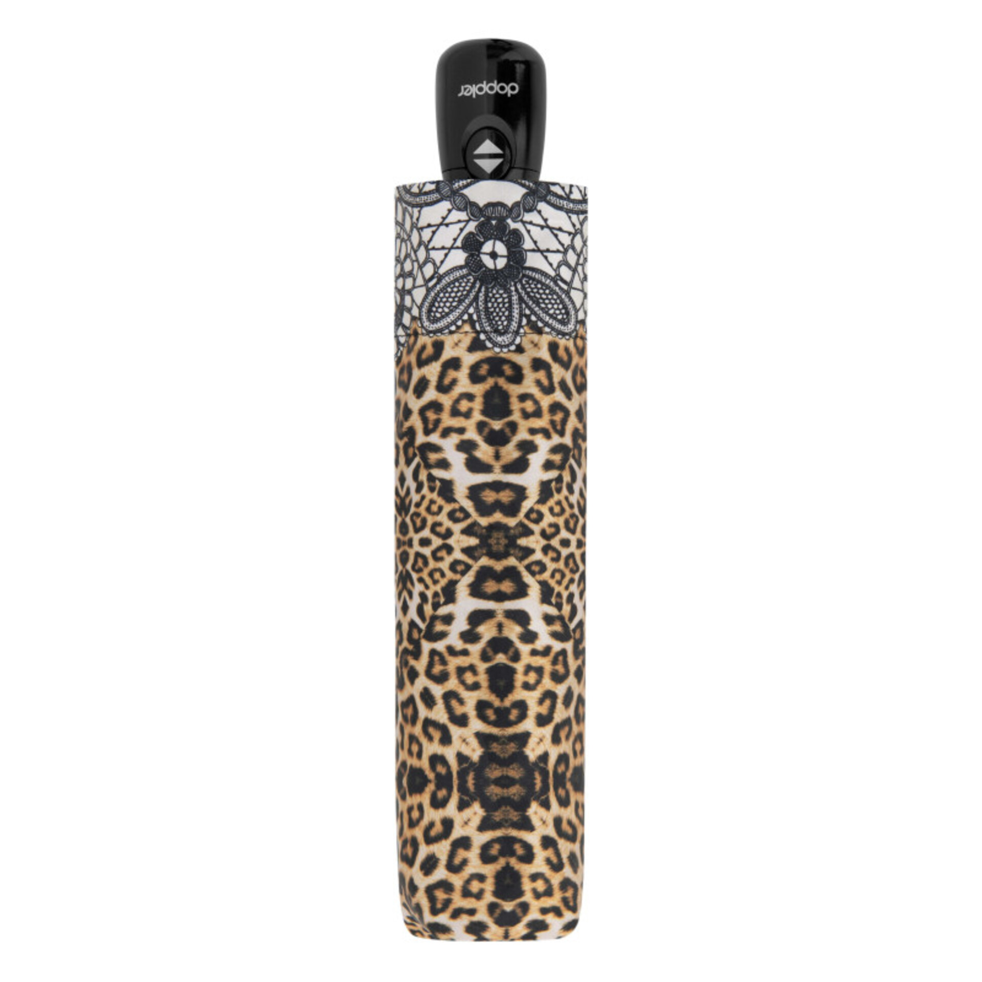 Ombrello Donna Mini  Apri e Chiudi DOPPLER linea Fiber Magic  Leopard