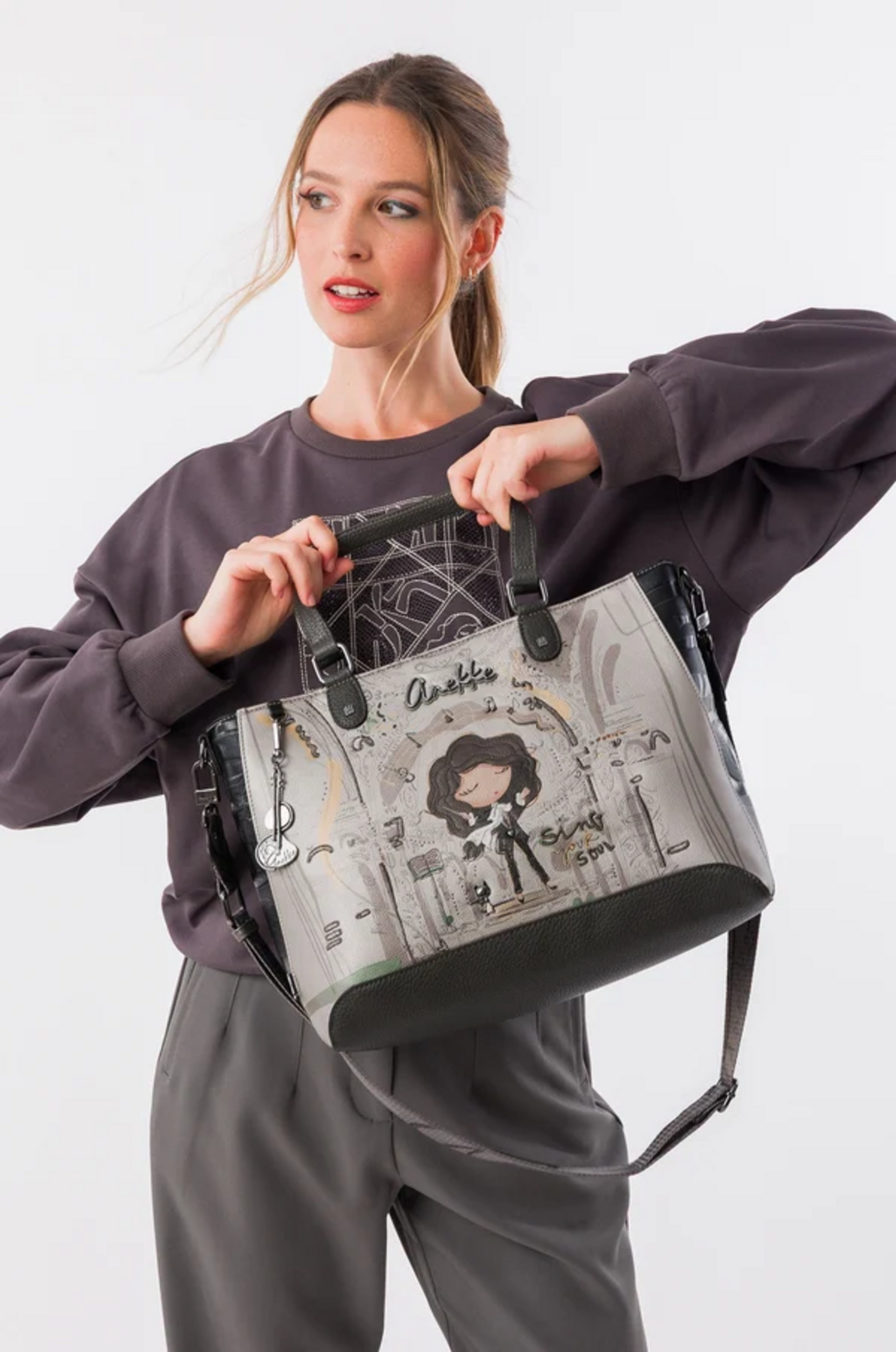 BORSA  A MANO CON TRACOLLA ANEKKE Linea ORCHESTRA