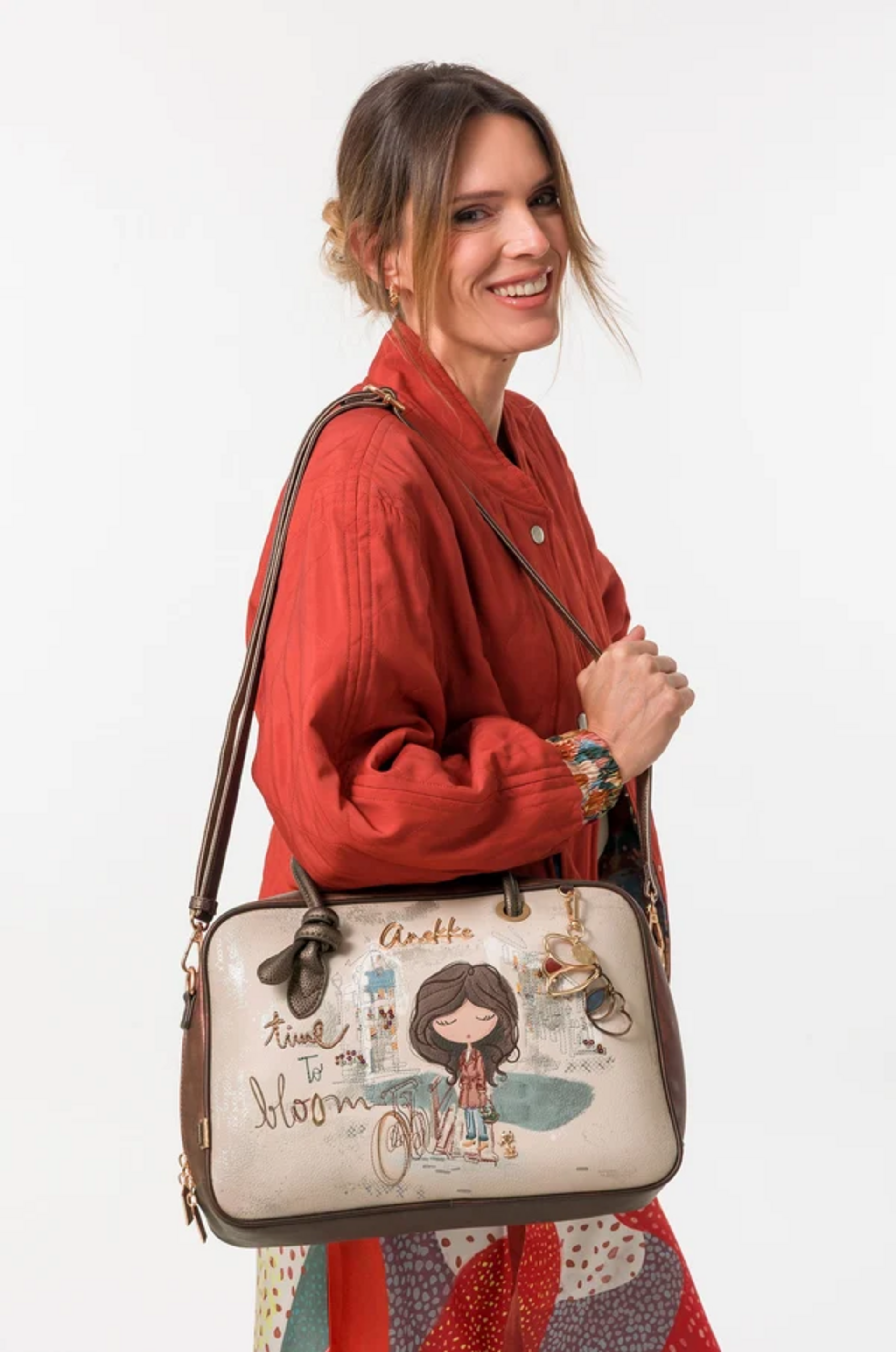 BORSA  A MANO CON TRACOLLA ANEKKE Linea Tulip