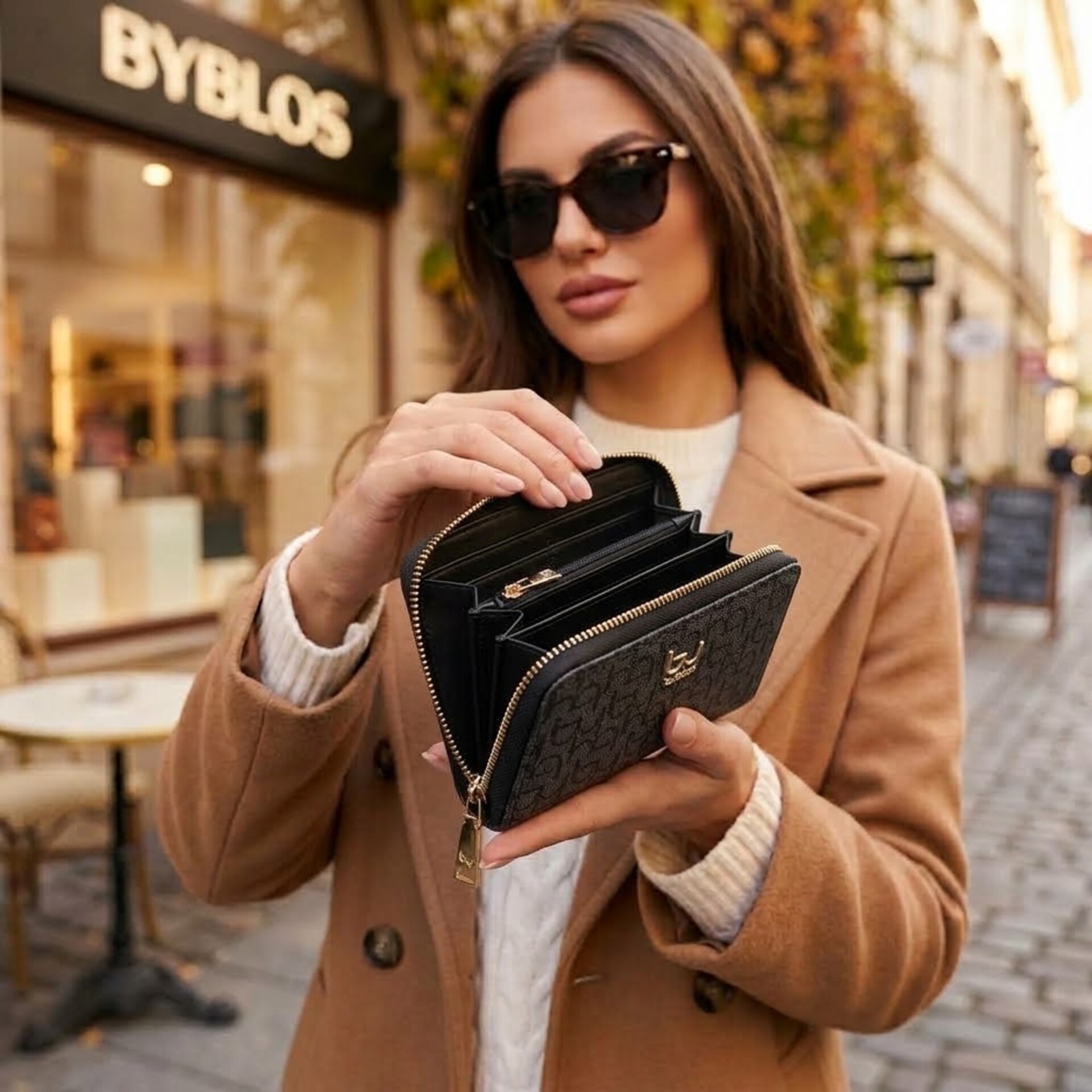 PORTAFOGLIO DONNA CERNIERA NERO By Byblos LINEA NOTREDAME