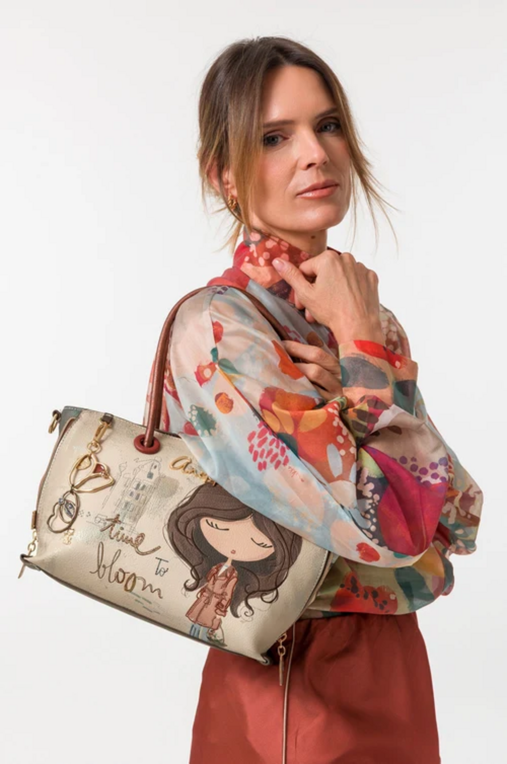 BORSA  A MANO CON TRACOLLA ANEKKE Linea Tulip