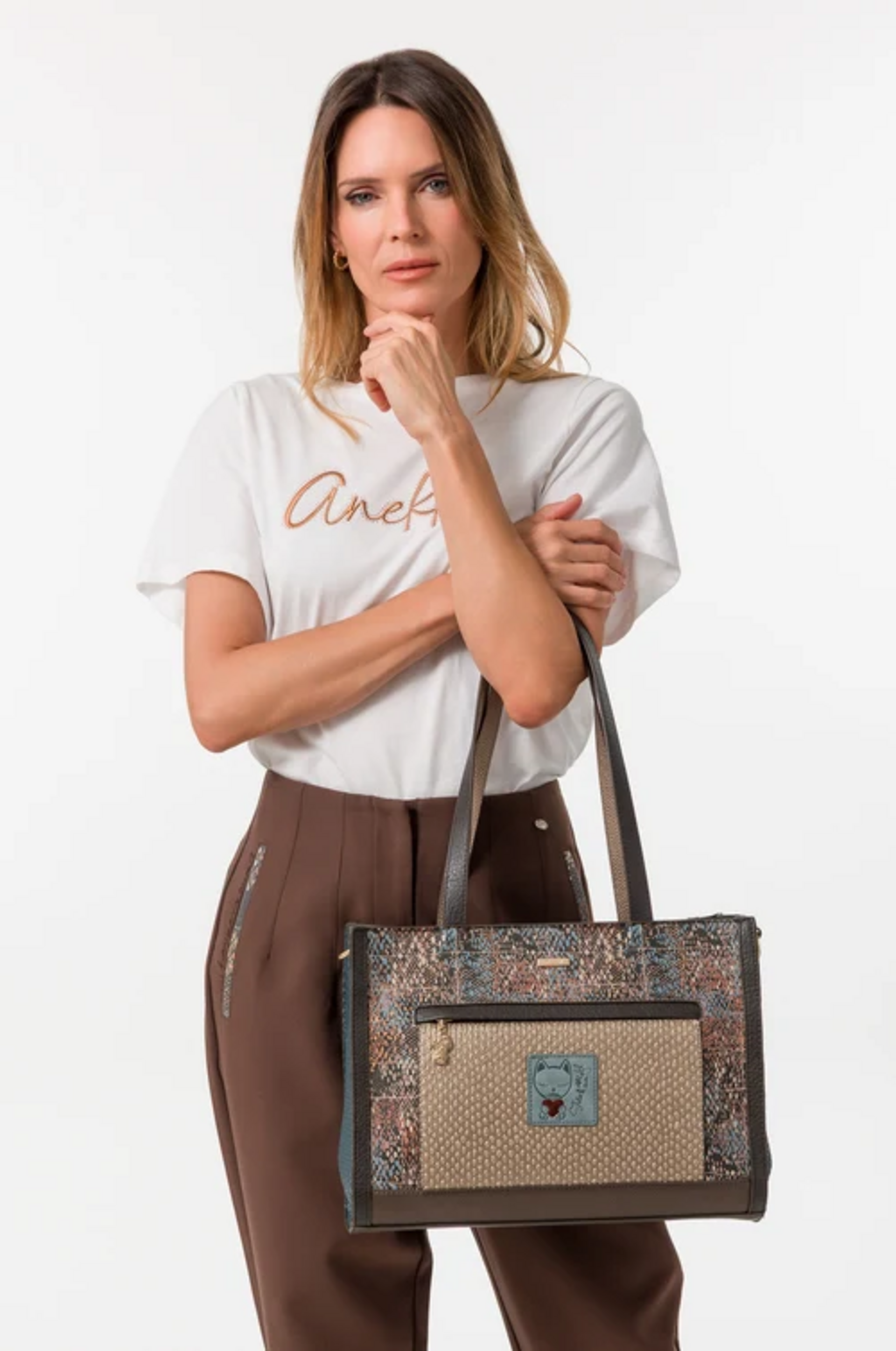 BORSA  SHOPPER CON TRACOLLA ANEKKE Linea Tulip
