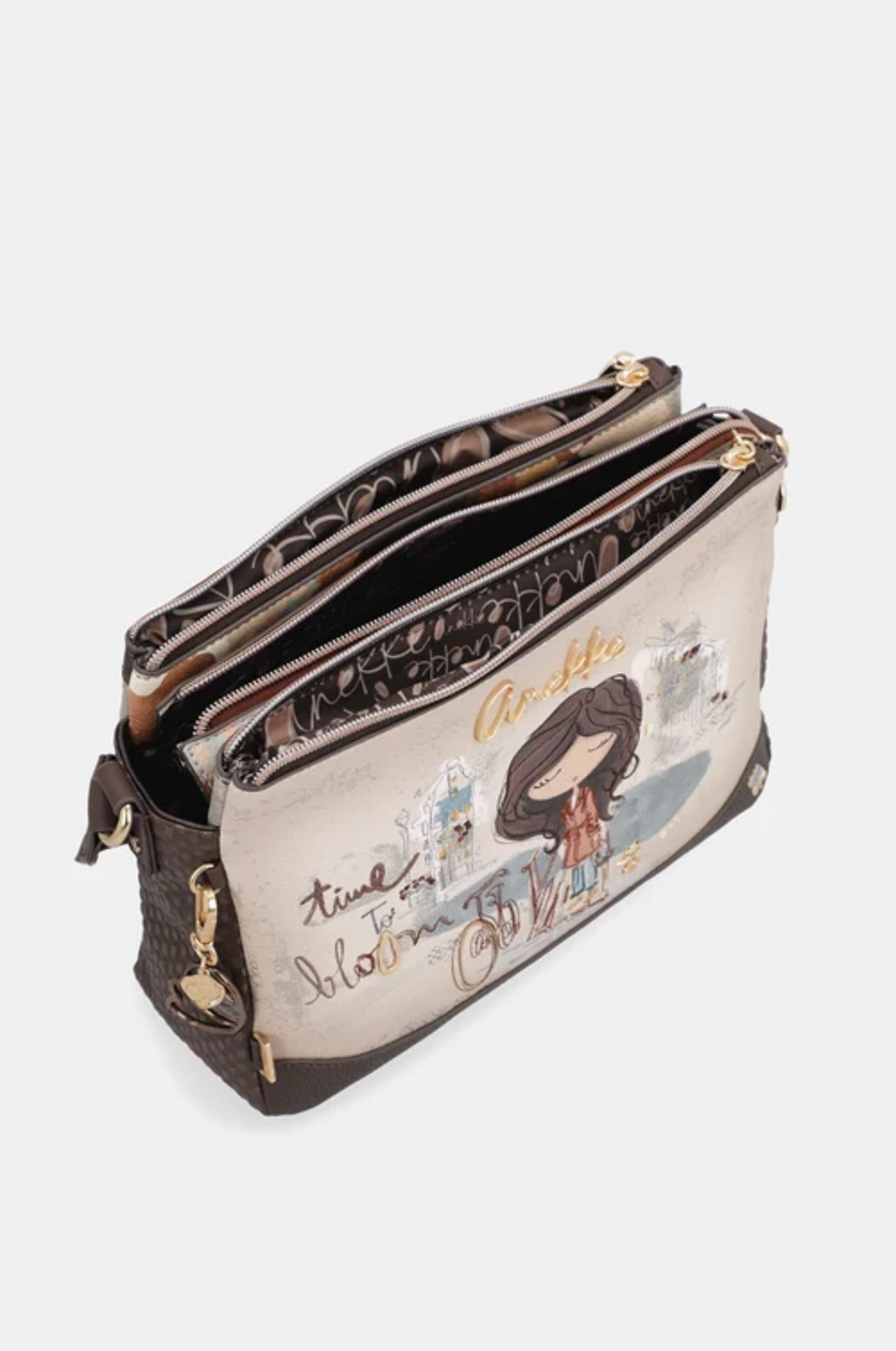 BORSA A TRACOLLA 3 SCOMPARTI ANEKKE Linea Tulip