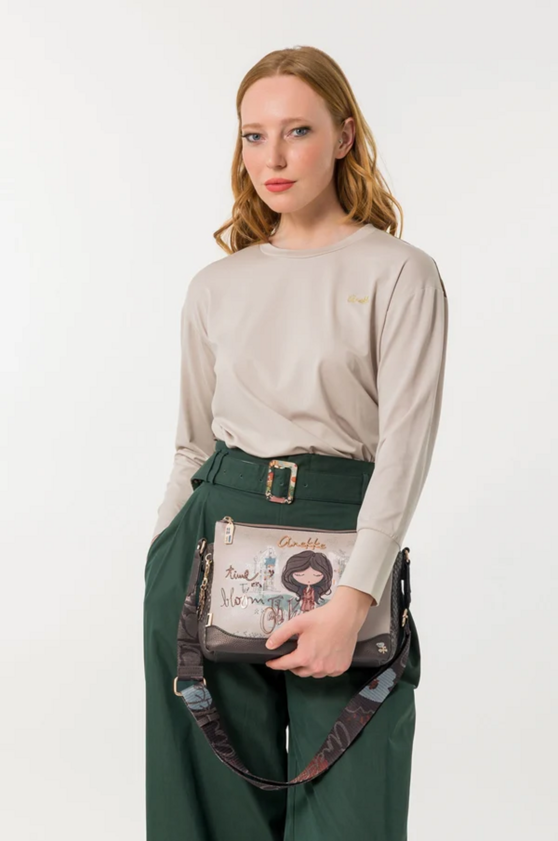 BORSA A TRACOLLA 3 SCOMPARTI ANEKKE Linea Tulip
