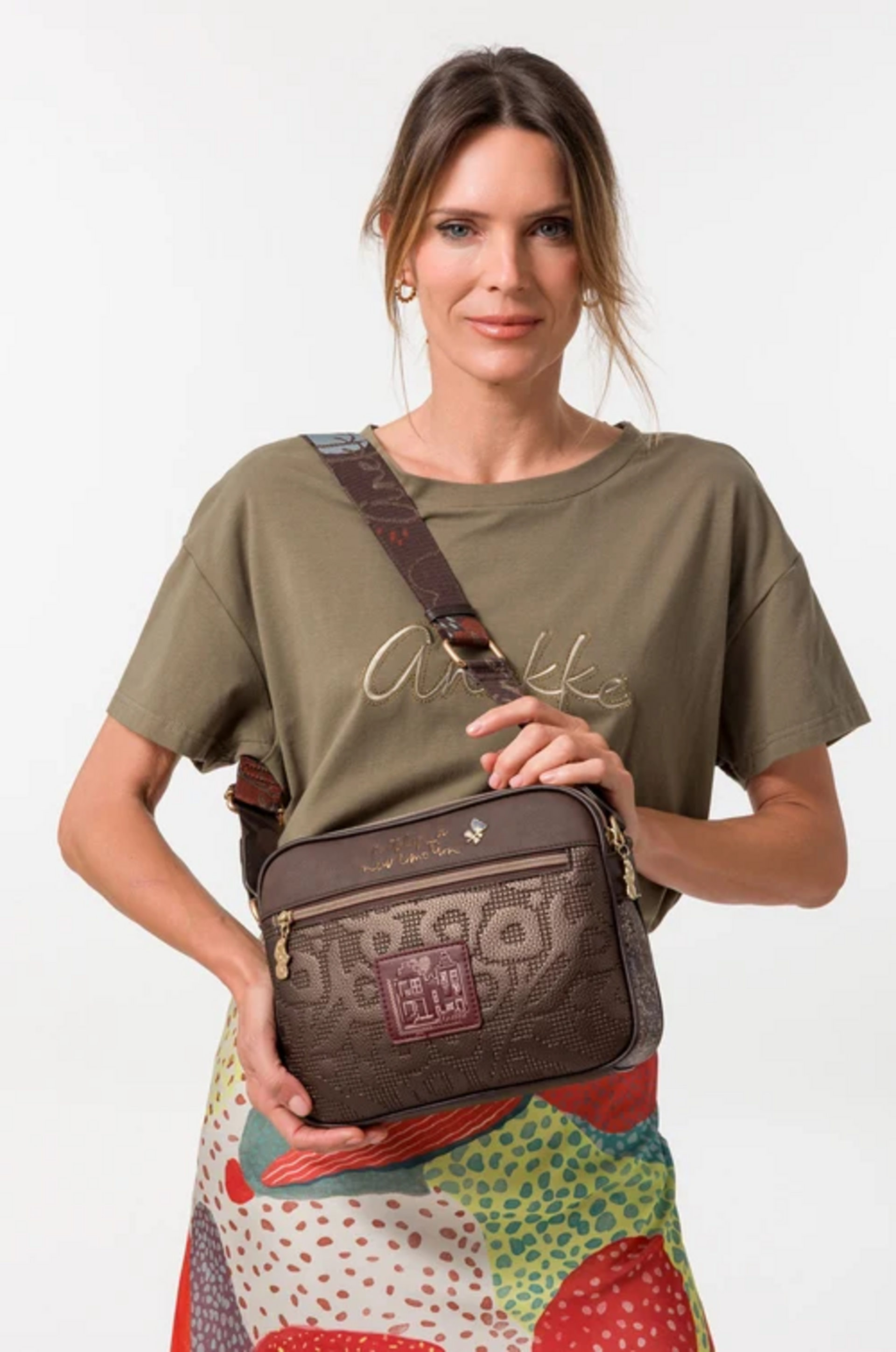 BORSA A TRACOLLA 2 SCOMPARTI ANEKKE Linea Tulip