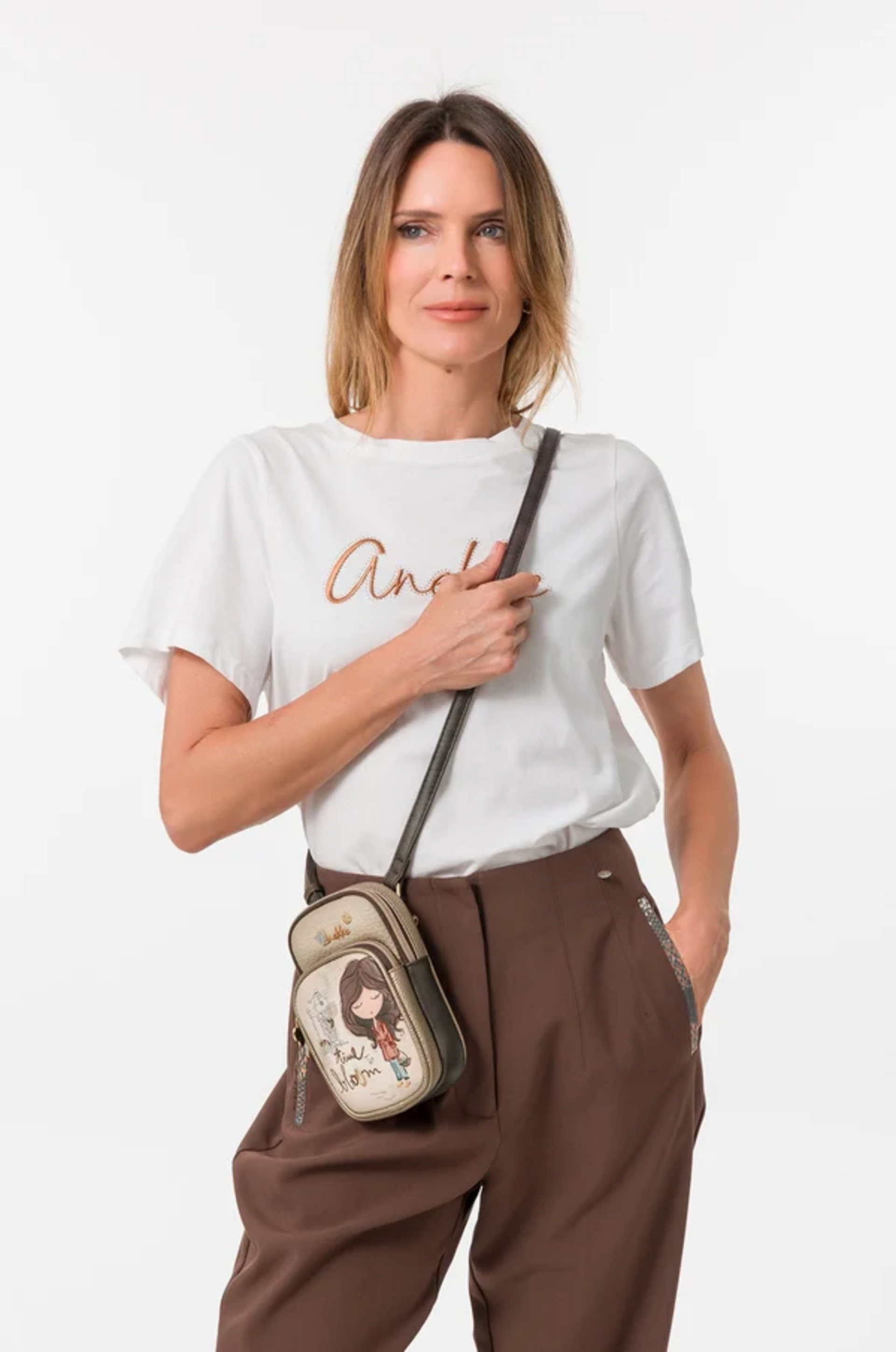 BORSA A TRACOLLA  PORTA CELLULARE ANEKKE Linea Tulip