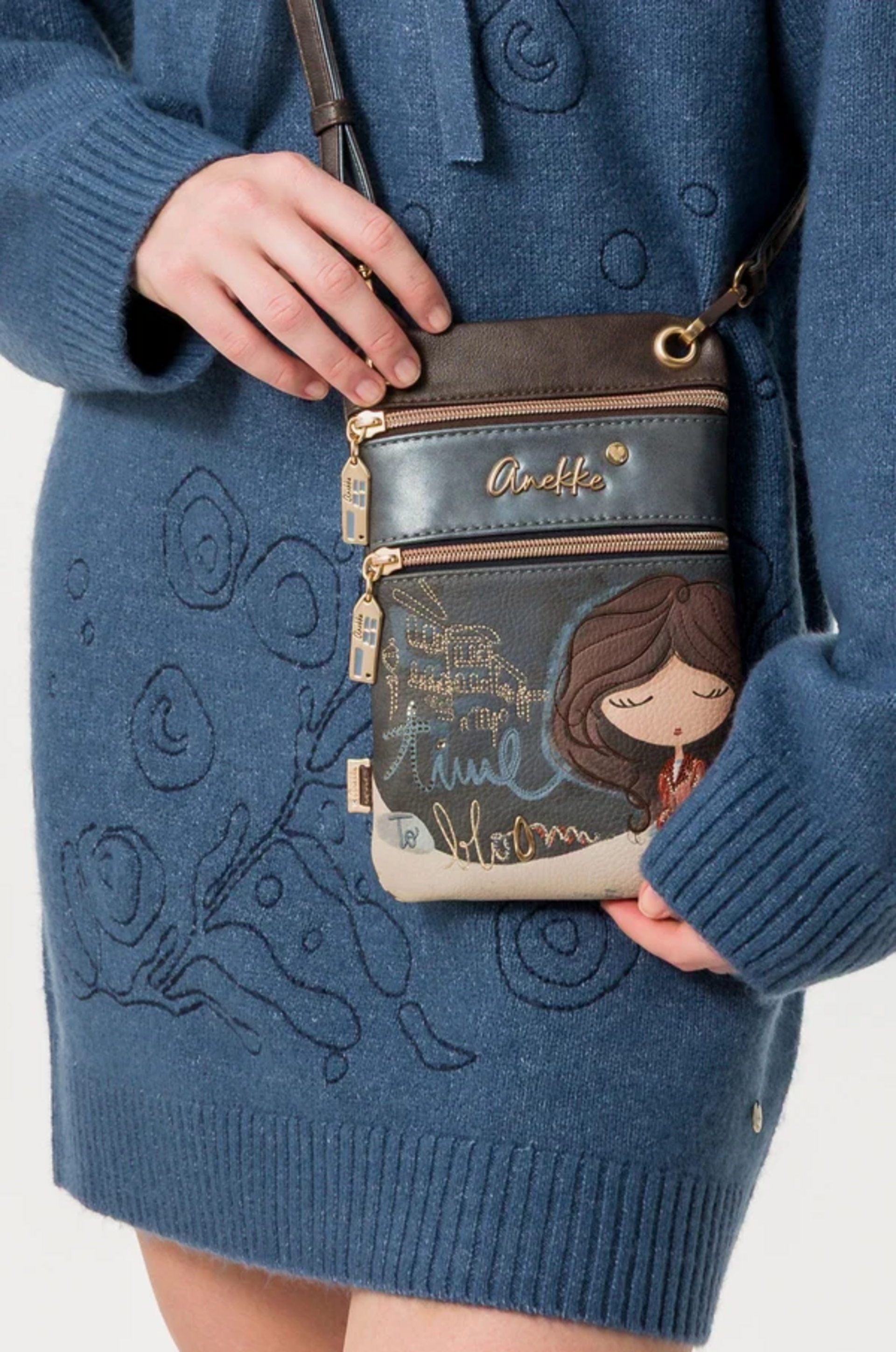 BORSA  MINI  TRACOLLA PORTA CELLULARE ANEKKE Linea Tulip