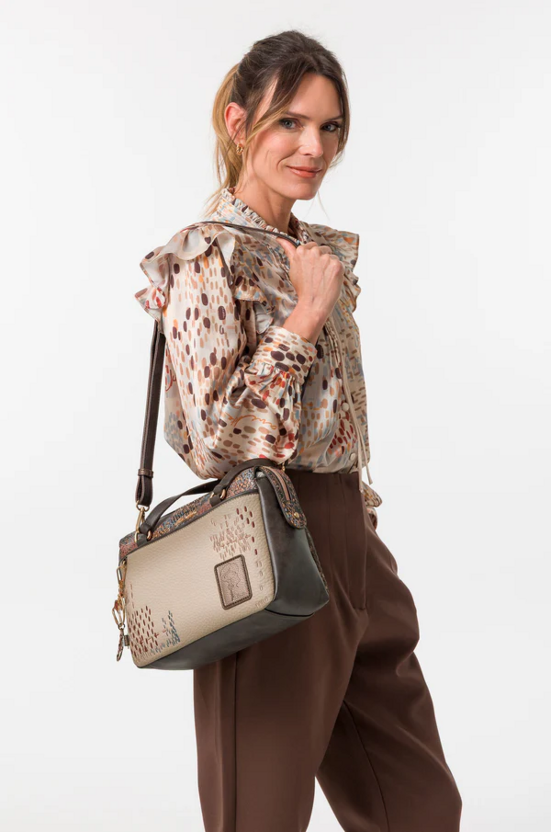 BORSA  BOWLING CON TRACOLLA ANEKKE Linea Blossom