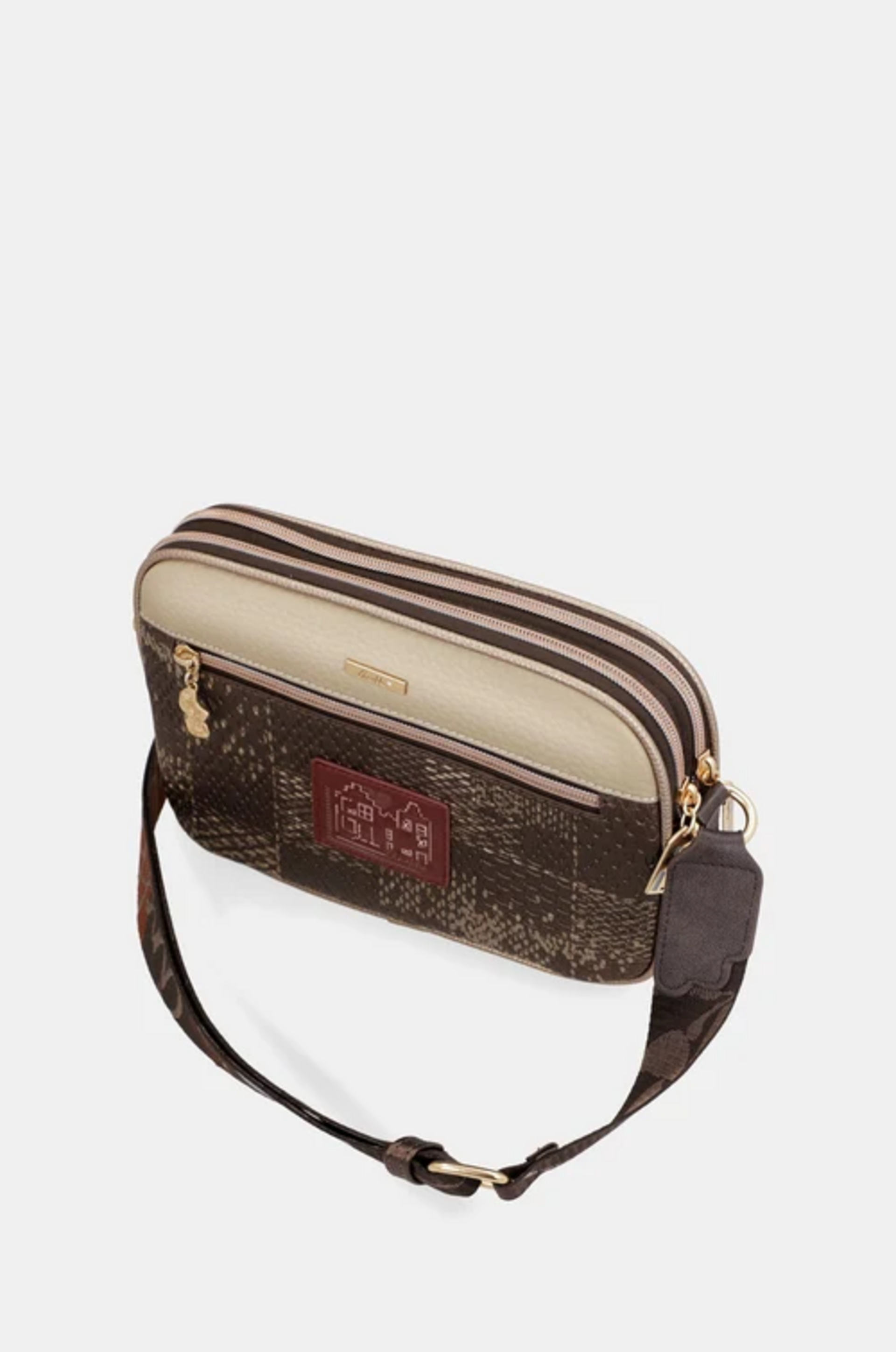 BORSA A TRACOLLA 3 SCOMPARTI ANEKKE Linea Blossom