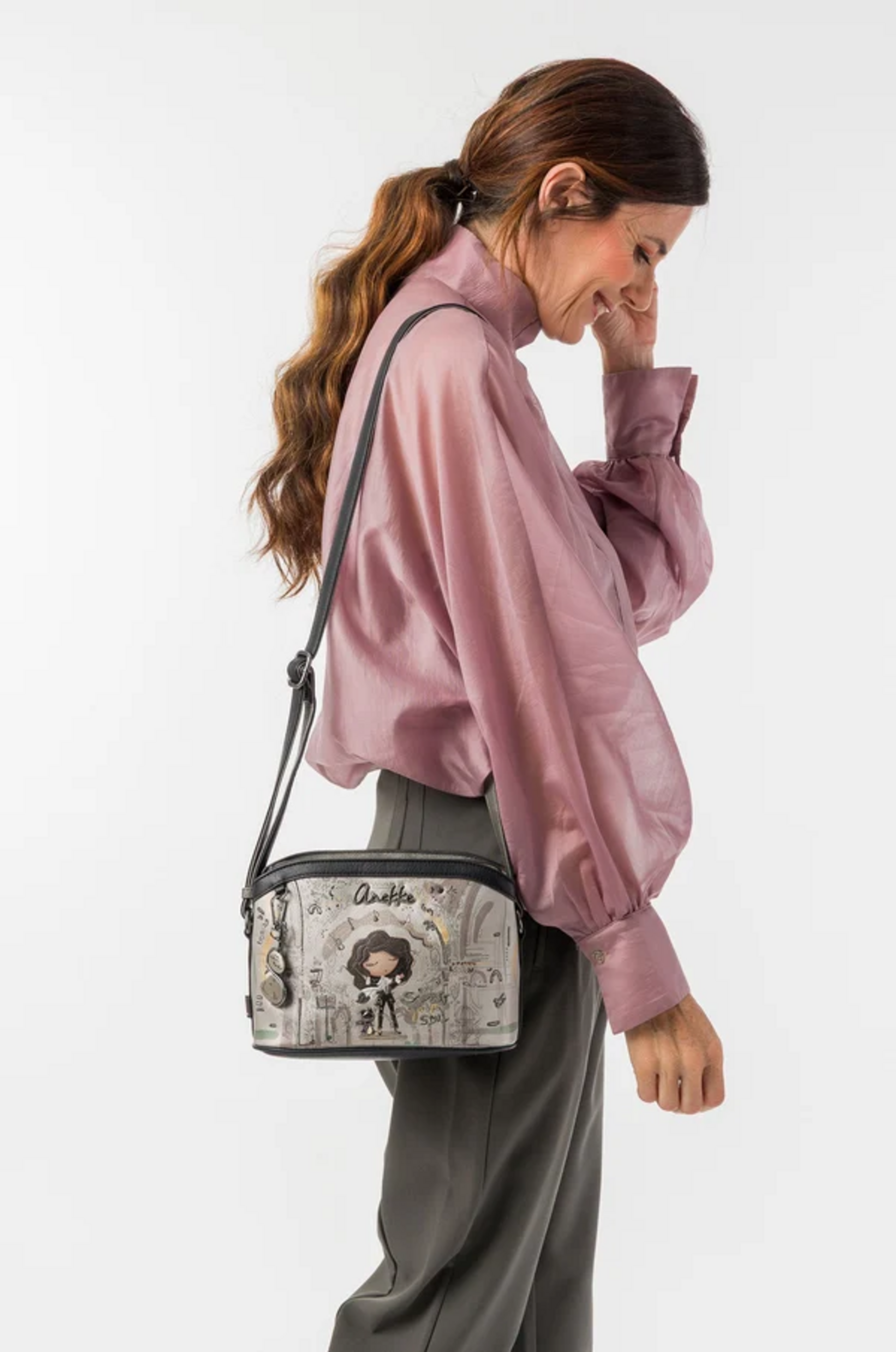 BORSA A TRACOLLA 3 SCOMPARTI ANEKKE Linea ORCHESTRA