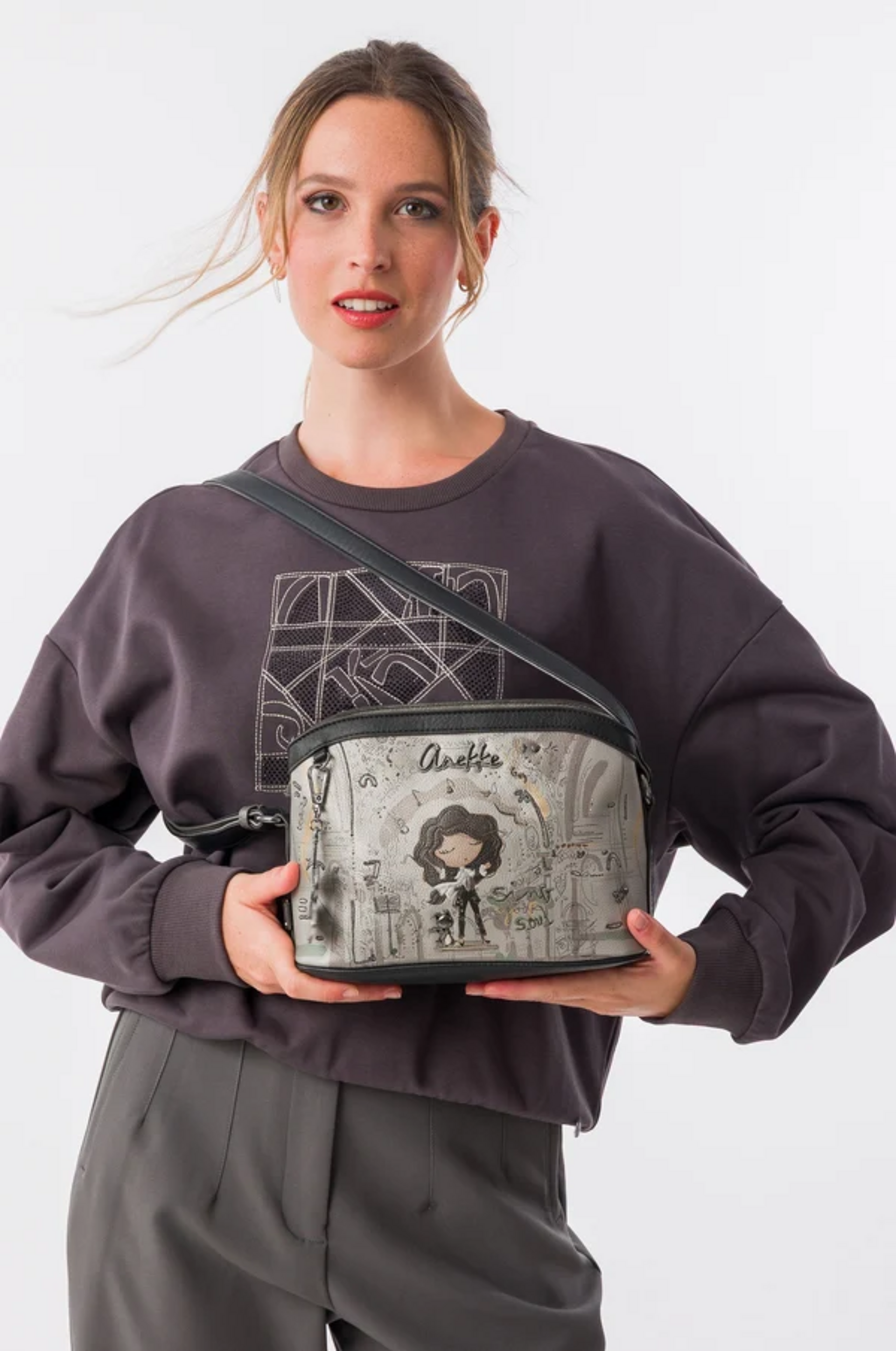 BORSA A TRACOLLA 3 SCOMPARTI ANEKKE Linea ORCHESTRA