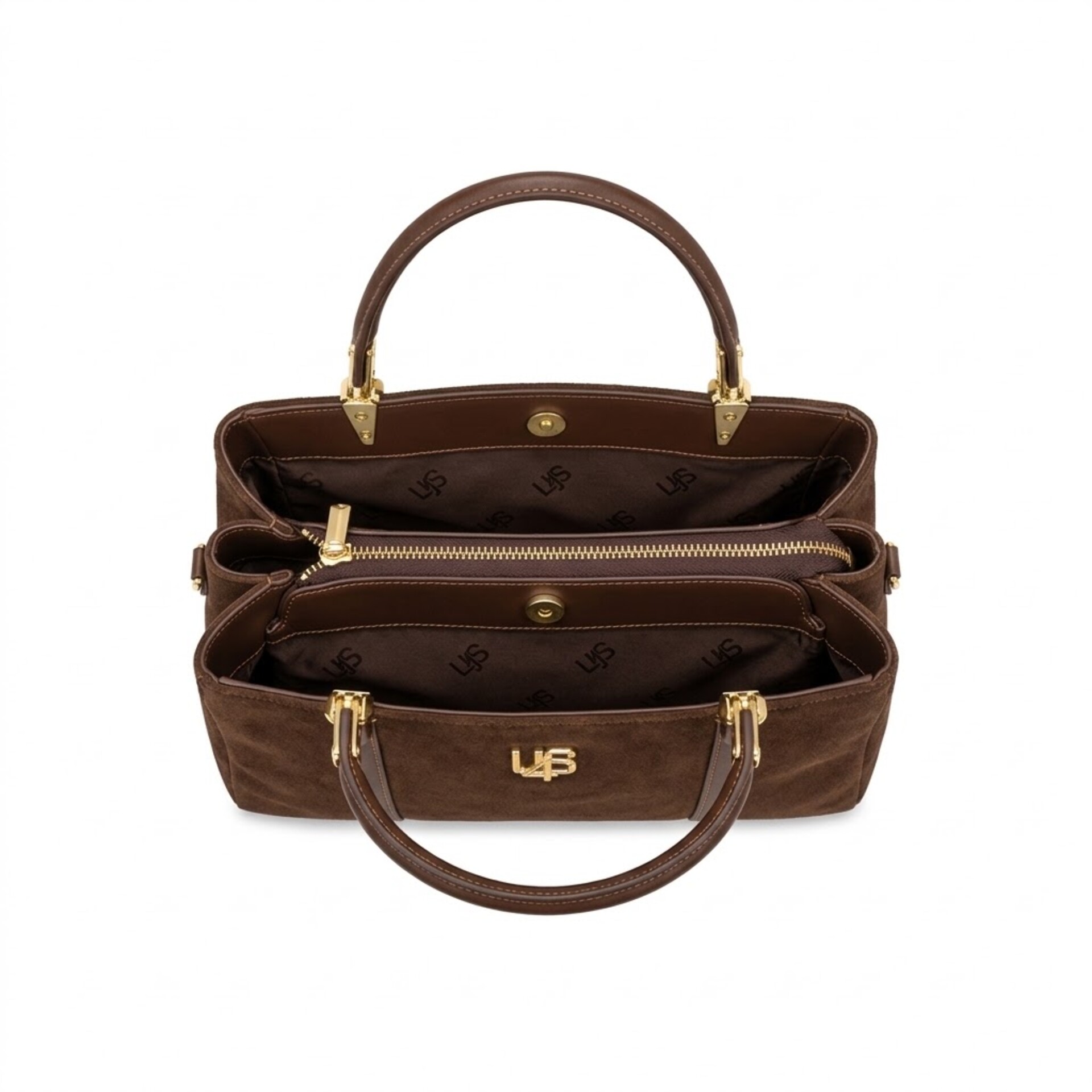 BORSA  A MANO CON TRACOLLA  BROWN SUEDE 4US CESARE PACIOTTI 4US JUDY