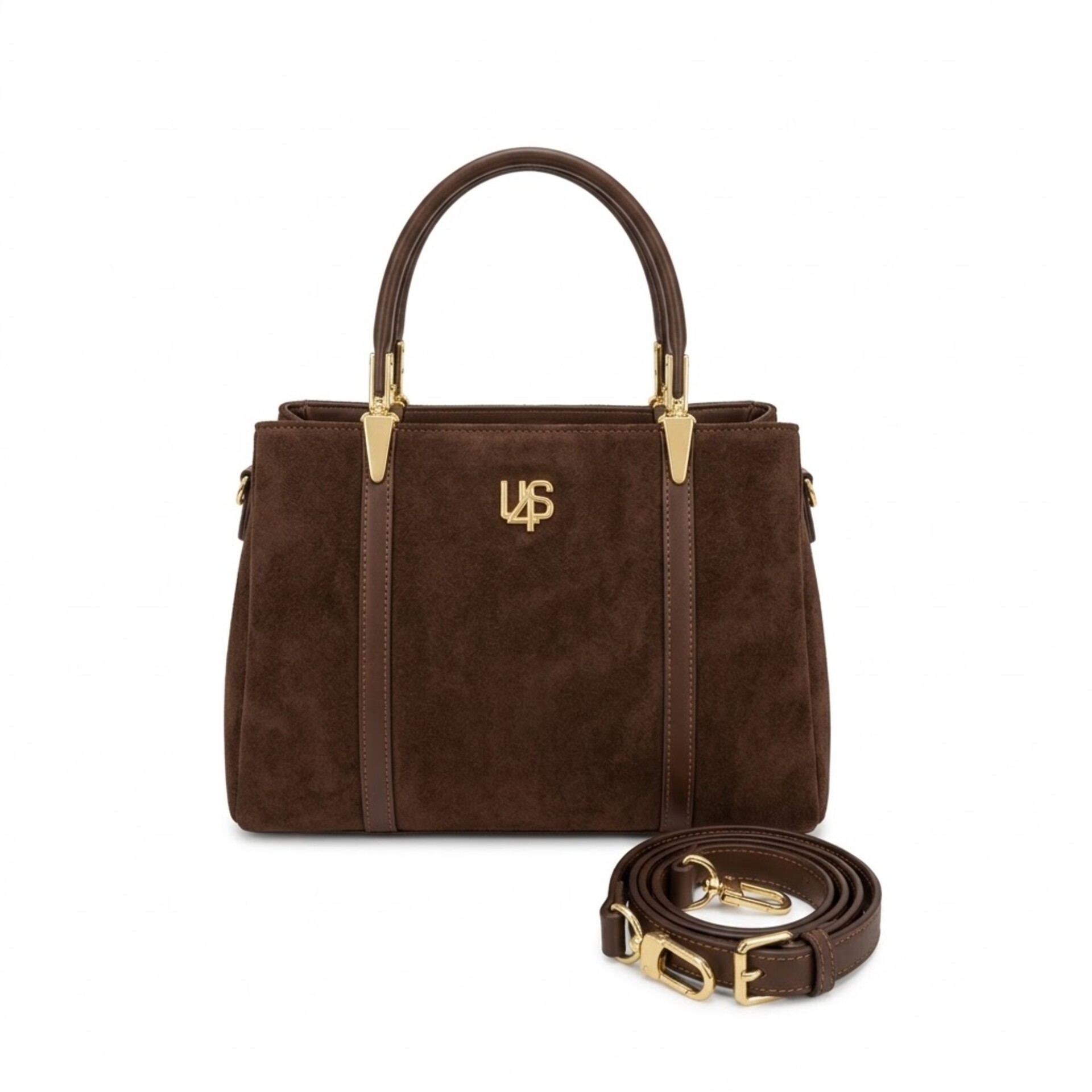 BORSA  A MANO CON TRACOLLA  BROWN SUEDE 4US CESARE PACIOTTI 4US JUDY