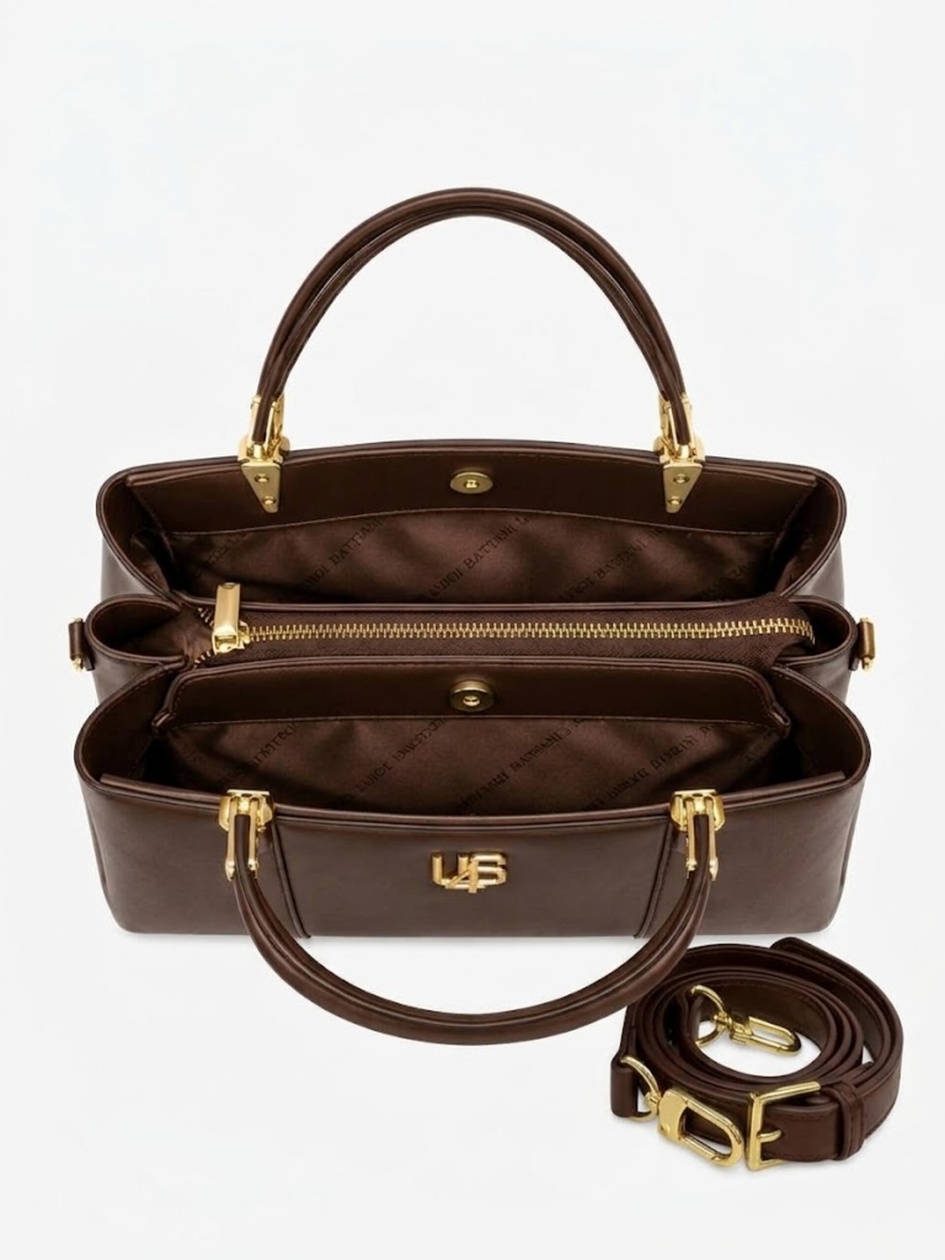 BORSA  A MANO CON TRACOLLA  BROWN 4US CESARE PACIOTTI 4US JUDY
