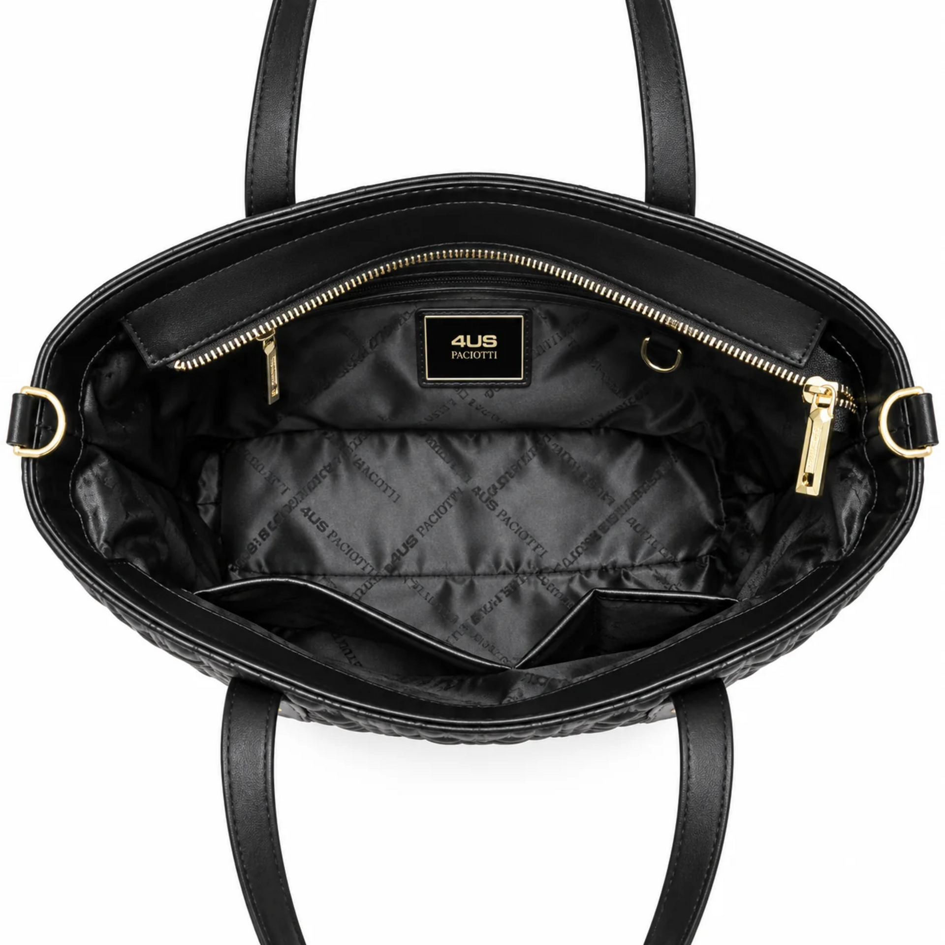 BORSA SHOPPER NERA 4US CESARE PACIOTTI 4US VIOLET