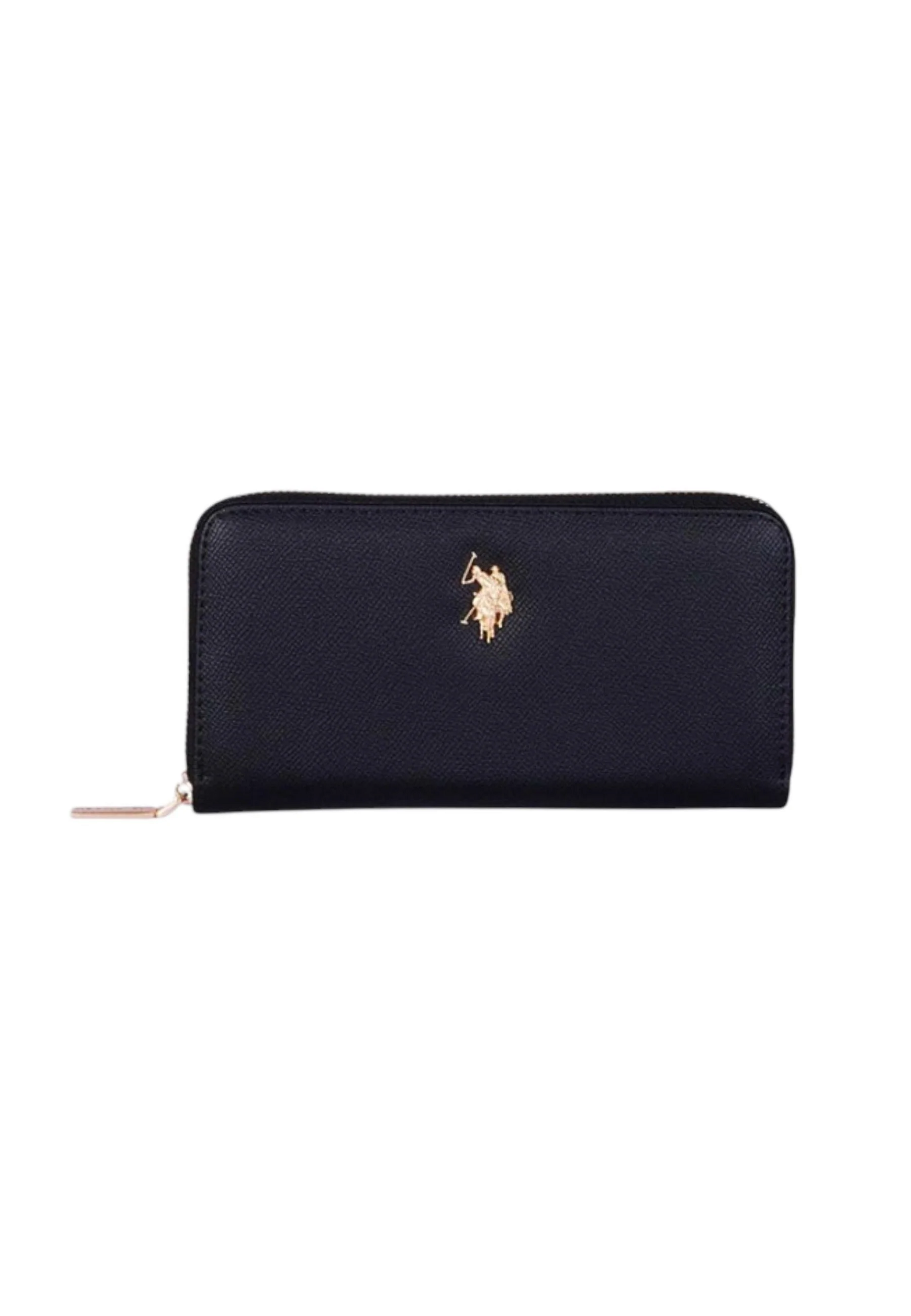 PORTAFOGLIO DONNA CERNIERA NERO U.S. POLO ASSN. LINEA JONES