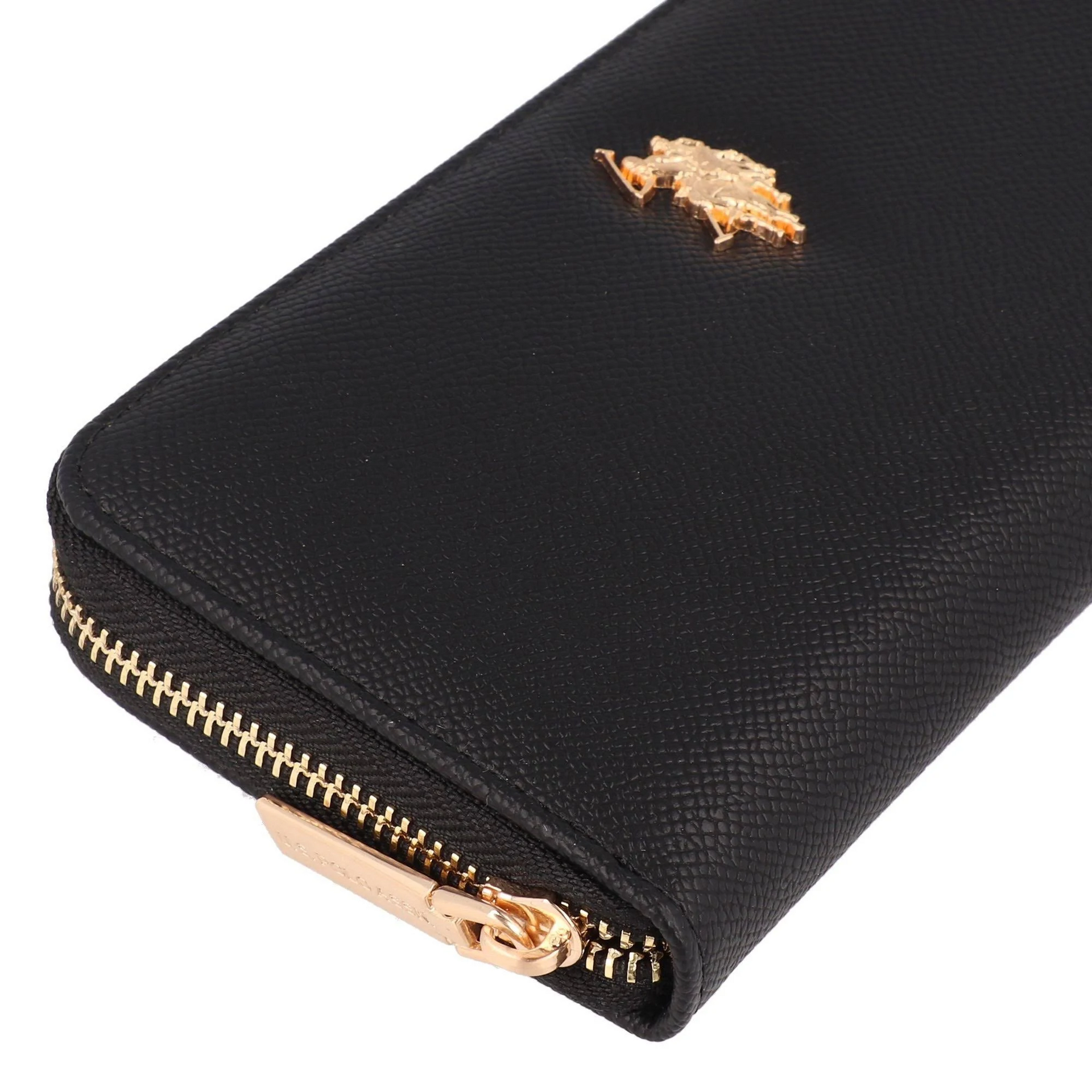 PORTAFOGLIO DONNA CERNIERA NERO U.S. POLO ASSN. LINEA JONES