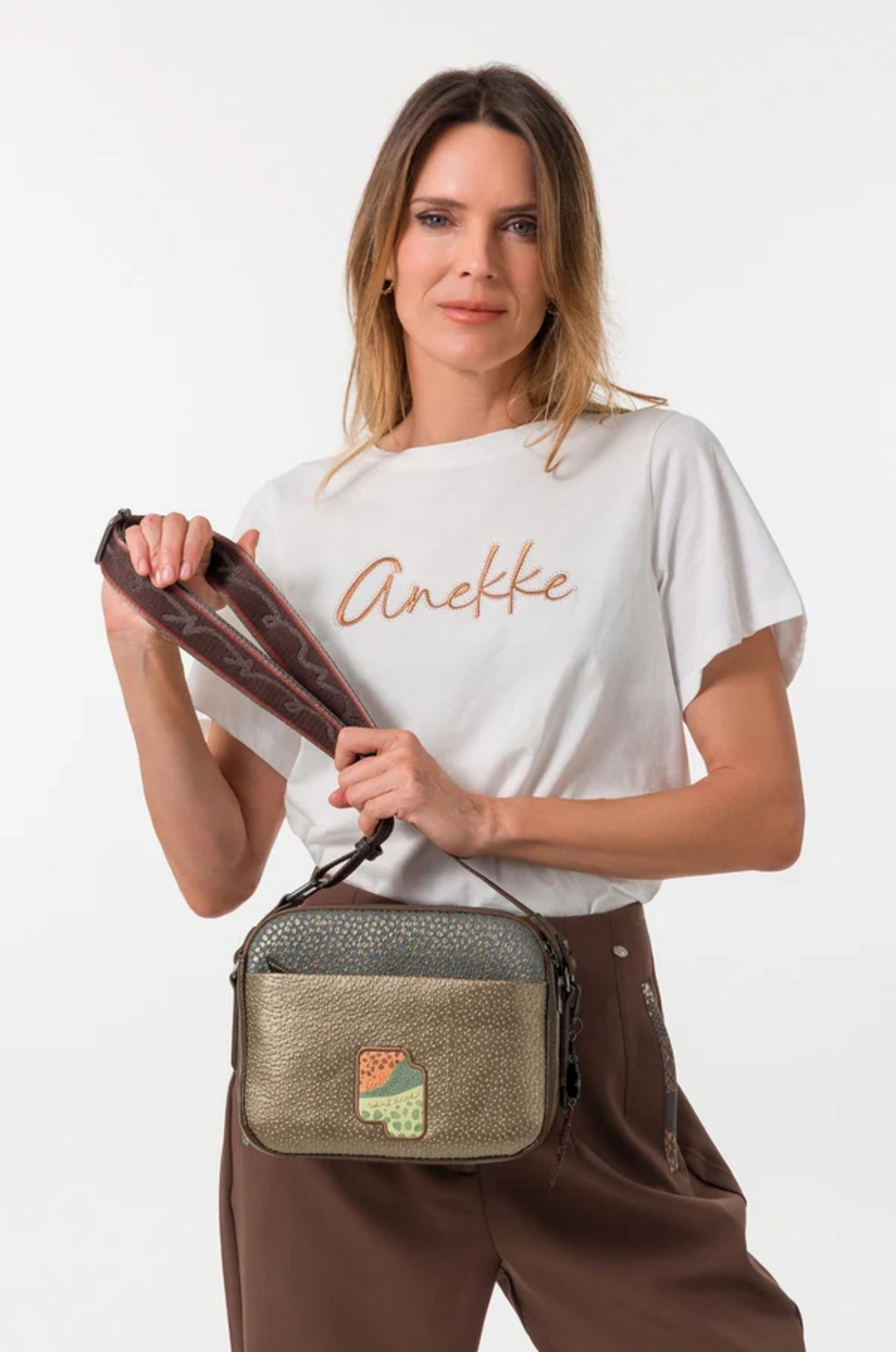 BORSA A TRACOLLA 3 SCOMPARTI ANEKKE linea Odyssey