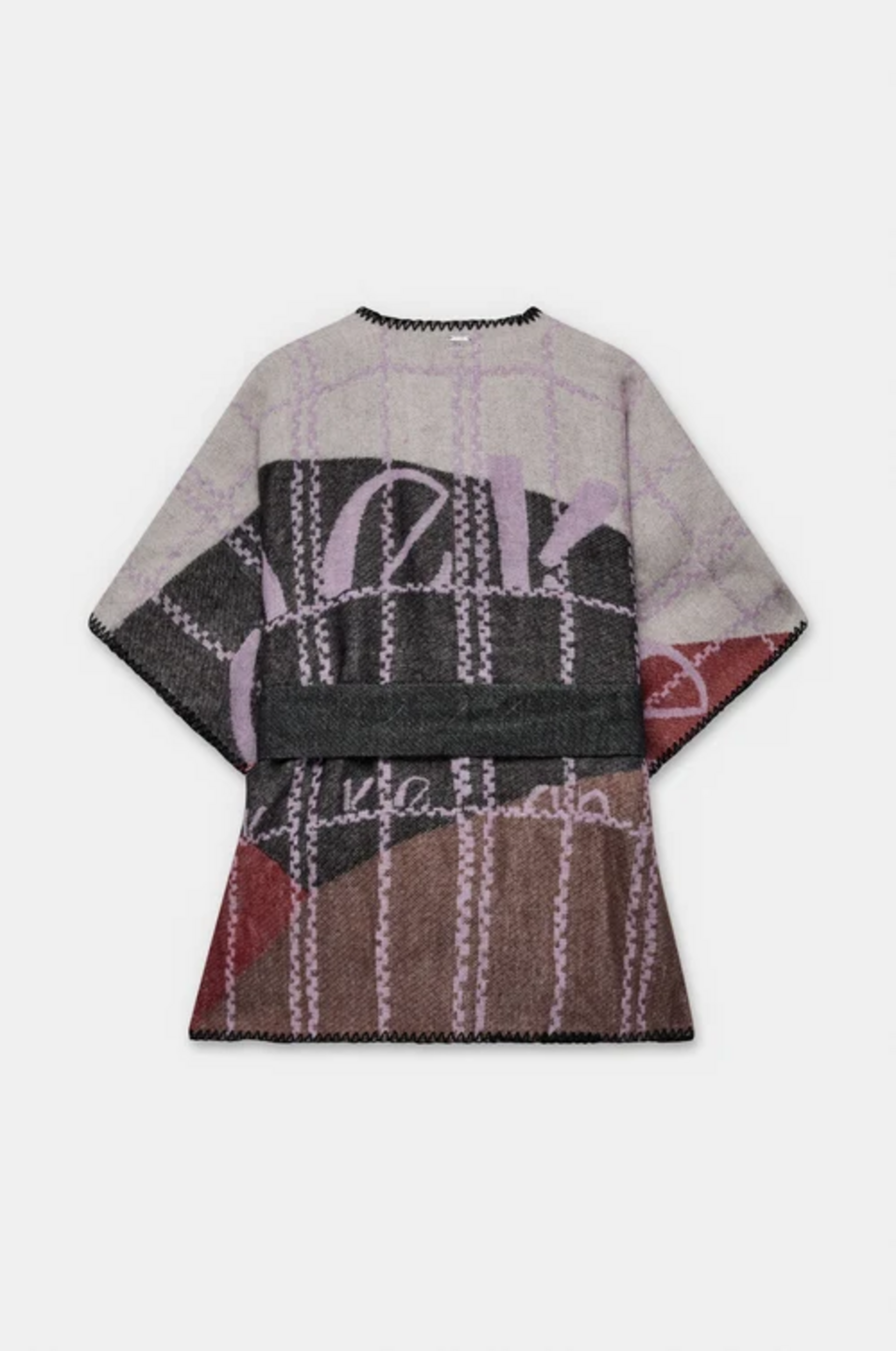 Poncho stampato con cintura ANEKKE Linea Iron