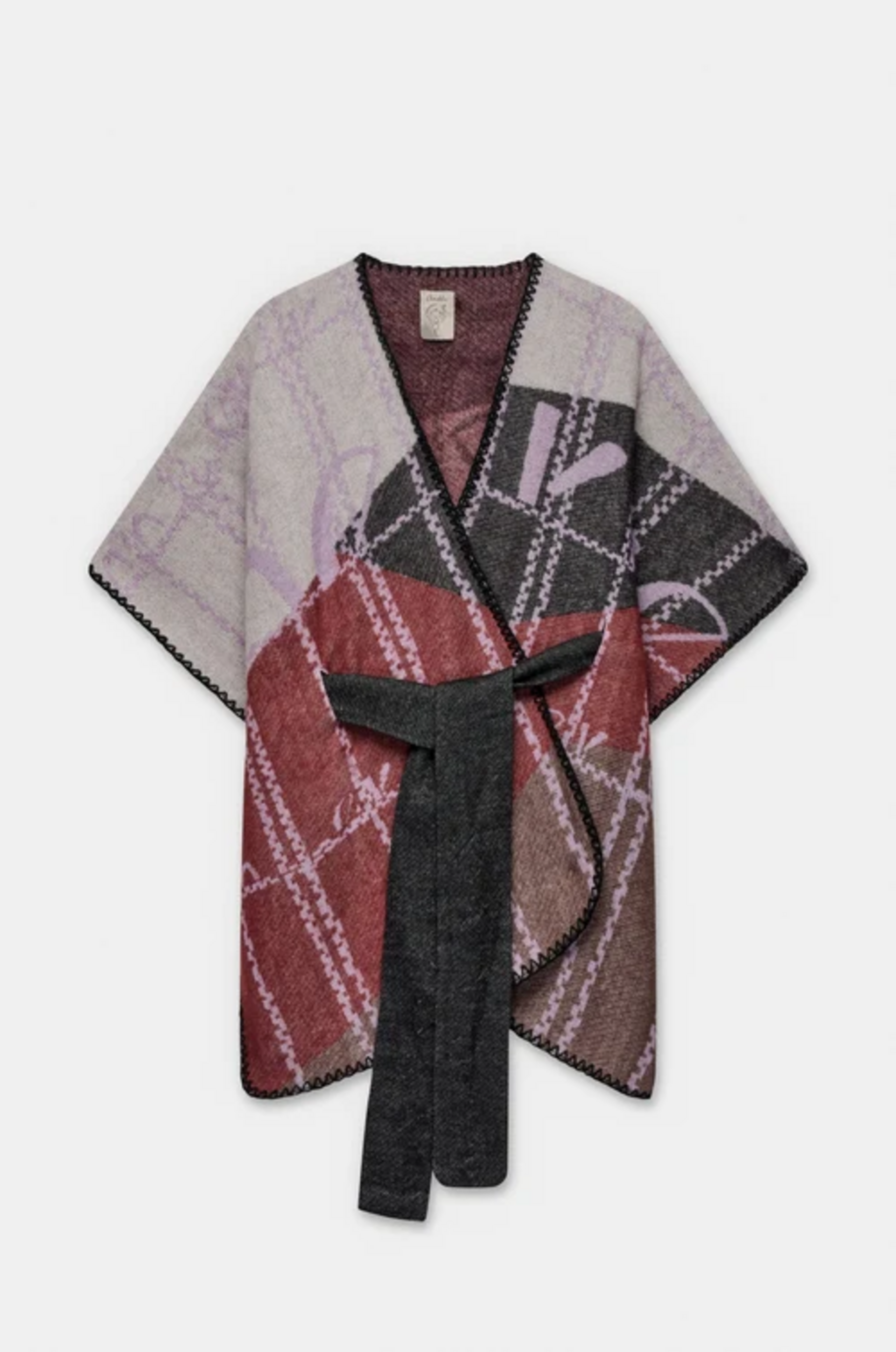 Poncho stampato con cintura ANEKKE Linea Iron