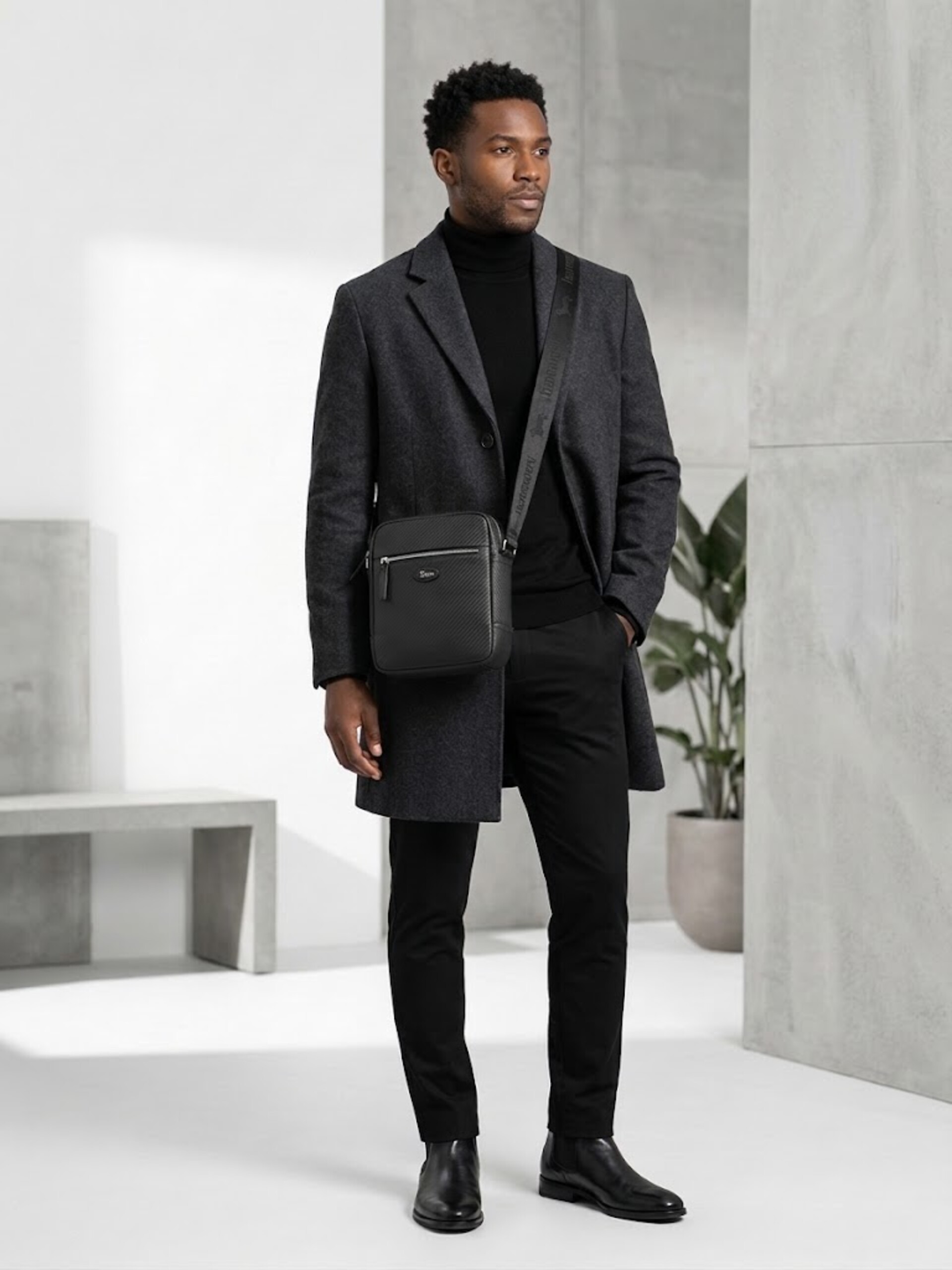 BORSELLO UOMO NERO Harmont & Blaine BLAINE HUNTER