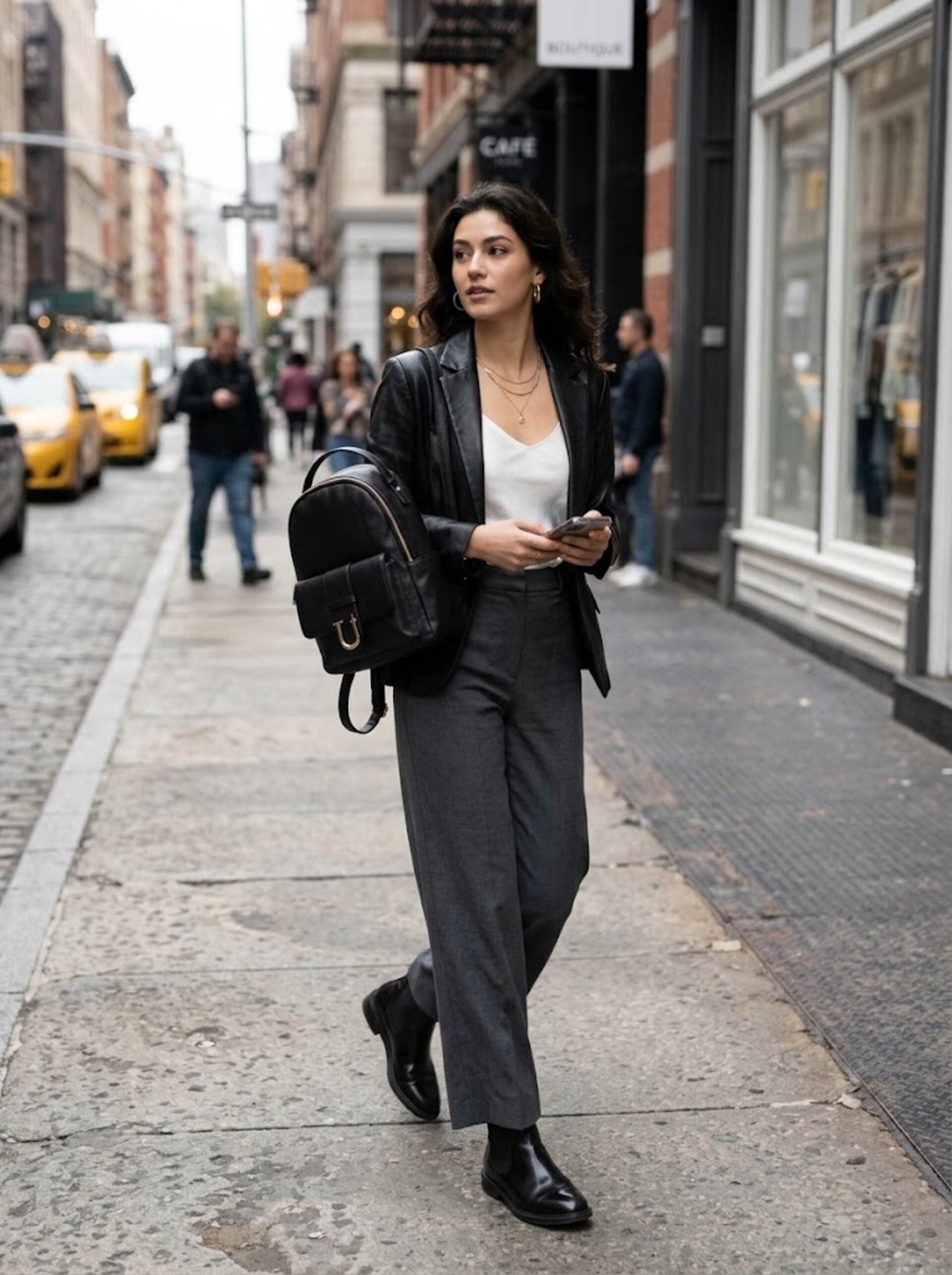 BORSA  A  ZAINO NERO 4US CESARE PACIOTTI 4US TAILOR
