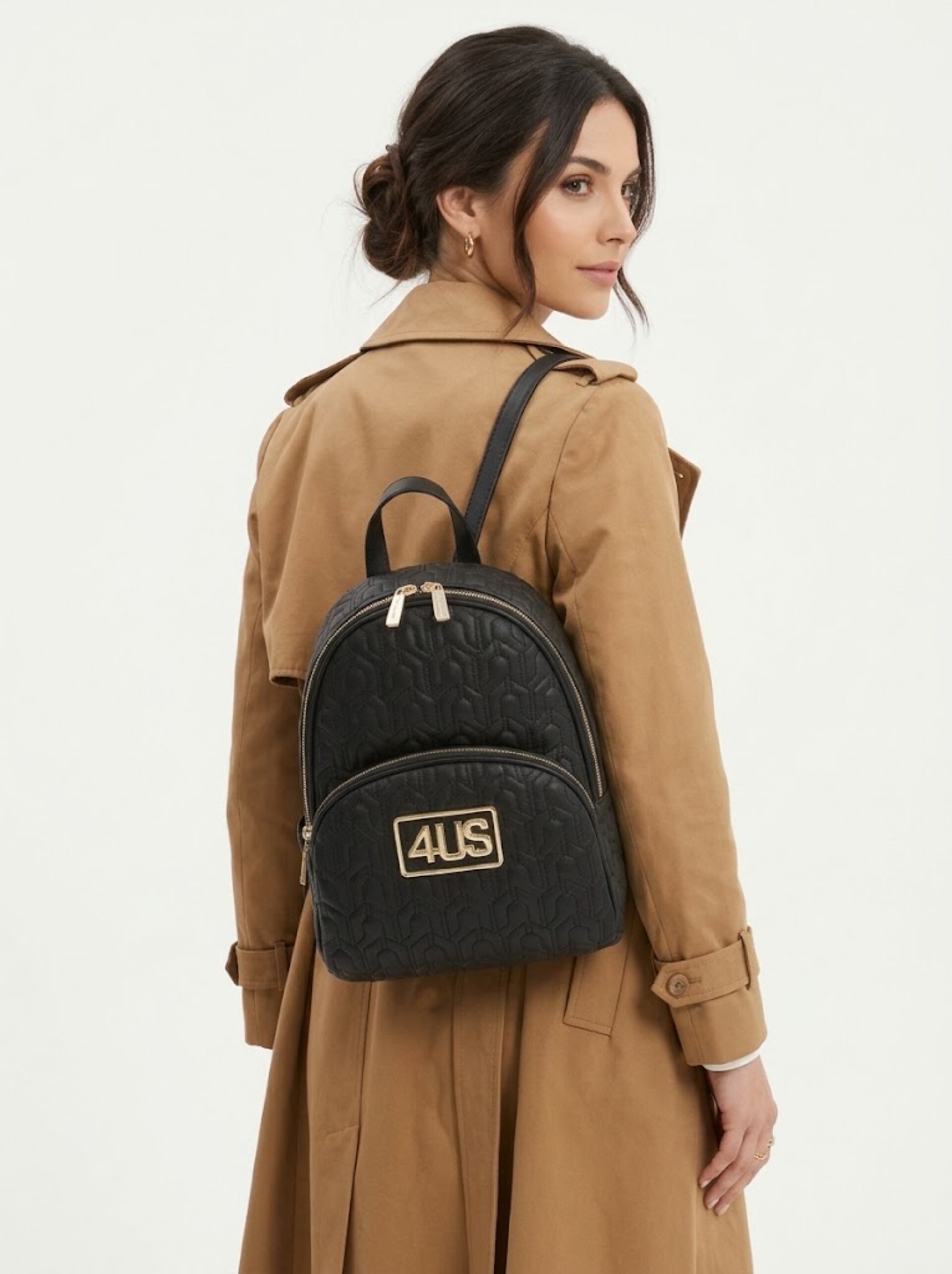 BORSA  A  ZAINO NERO 4US CESARE PACIOTTI 4US  MORGAN