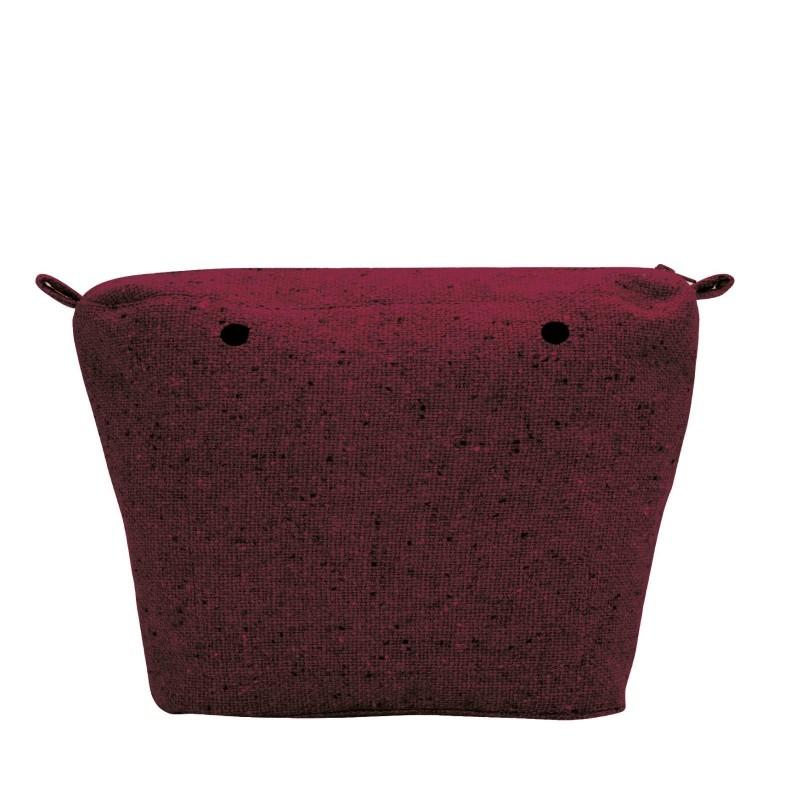 O bag mini .sacca interna tessuto flanella melange Sacca interna O bag mini in tessuto flanella melange O Bag
