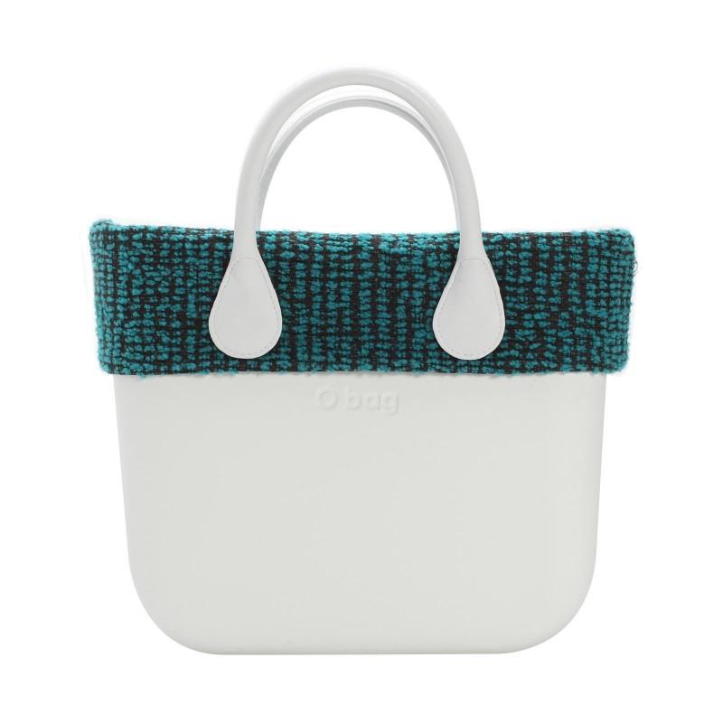 Bordo mini verde bouclé bordo O bag mini bouclé O Bag
