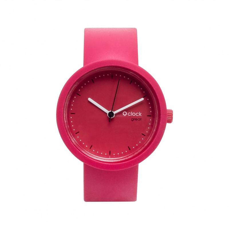 O clock great tone on tone amaranto O clock great tone on tone amaranto con cinturino in silicone e meccanismo intercambiabile. O Bag