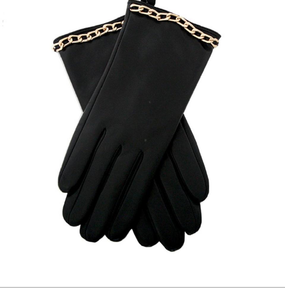 Guanti Donna pelle nera ROGP3ND03 ROCCOBAROCCO linea BIRYANI