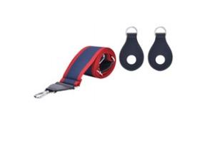 Tracolla nastro marina bicolor  Dimensione cm lung80/120 4 cm largh. O Bag