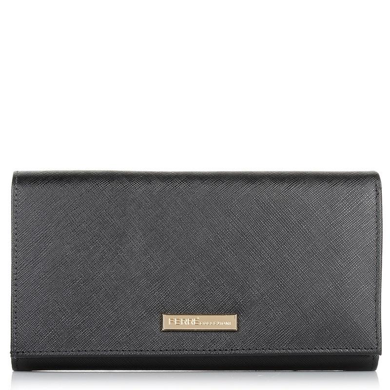 Portafoglio Donna in Pelle  NERO - EF895 SAF Linea saffiano FERRE'