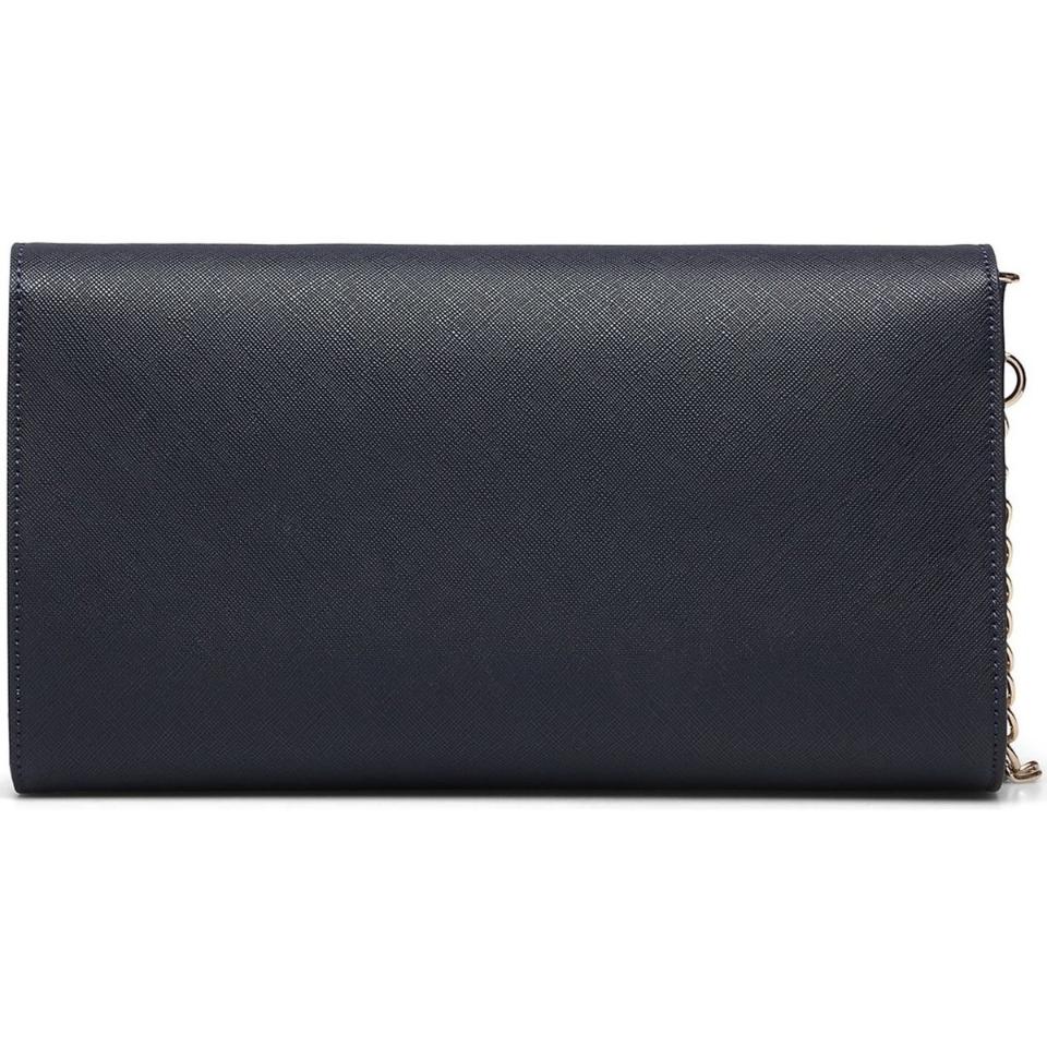 Pochette in saffiano blu Linea Divina VBS1IJ01 VALENTINO
