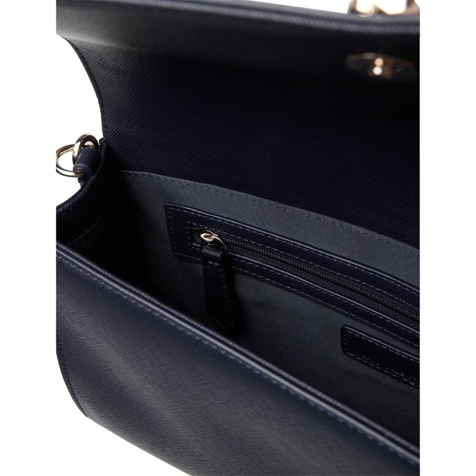 Pochette in saffiano blu Linea Divina VBS1IJ01 VALENTINO