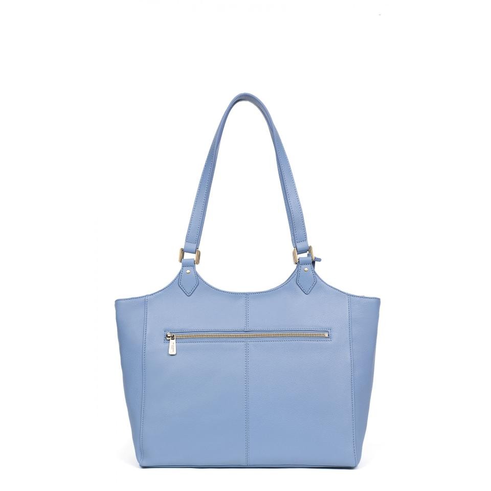 BORSA SHOPPER  IN PELLE DI VACCHETTA A4 LINEA PARISIENNE HEXAGONA