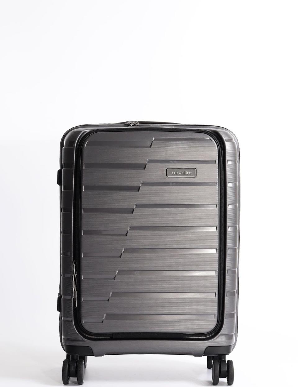 Trolley Cabina 4 Ruote business P/C in polipropilene 075346 TRAVELITE Linea AIR BASE