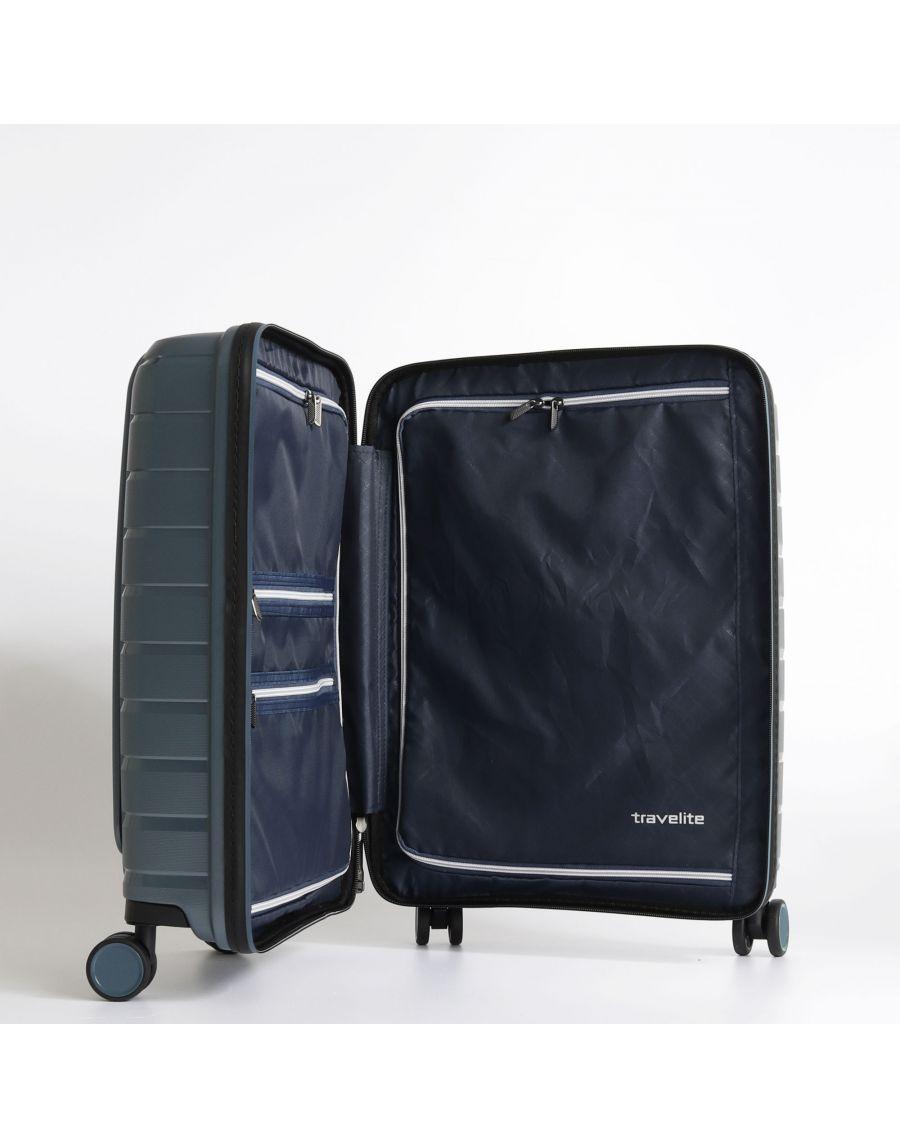 Trolley Cabina 4 Ruote business P/C in polipropilene 075346 TRAVELITE Linea AIR BASE