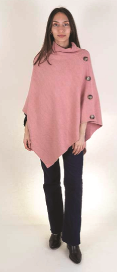 Poncho donna con bottoni 3512219 KBAS