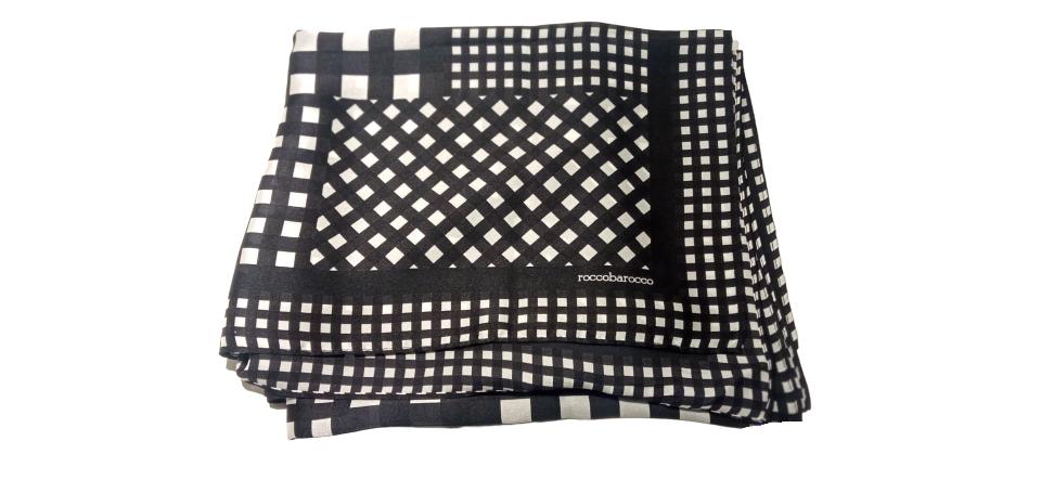 Foulard quadrato  stampa geometrica linea Special juno seta ROCCOBAROCCO