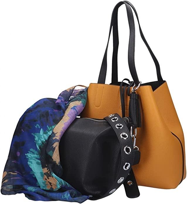 BORSA SHOPPER NERA PASHBAG +SCIARPA IN OMAGGIO Linea LIKE IT ATELIER DU SAC