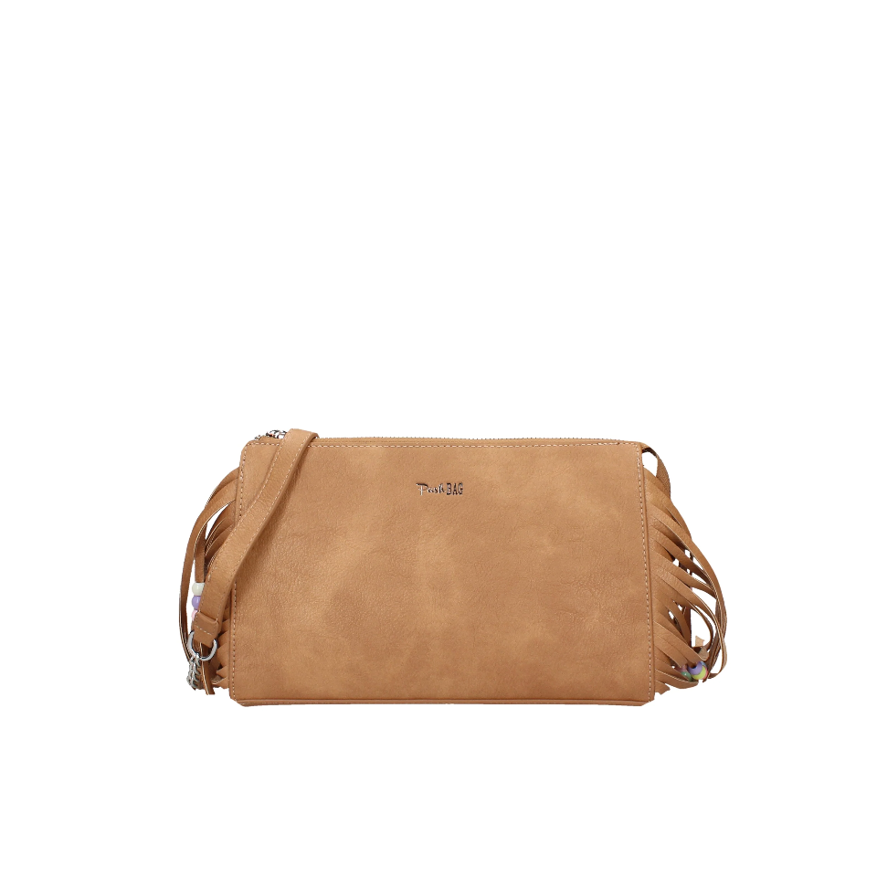 BORSA A TRACOLLA  CON FRANGIE CUOIO PASH BAG Linea LIPSTICK ATELIER DU SAC
