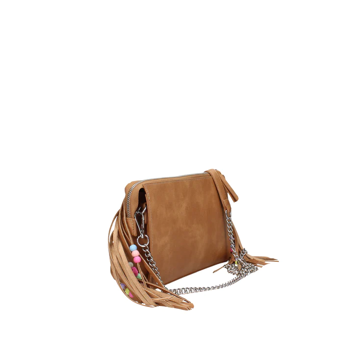 BORSA A TRACOLLA  CON FRANGIE CUOIO PASH BAG Linea LIPSTICK ATELIER DU SAC